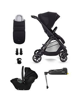 Silver Cross Dune Compact Pushchair Travel Pack - Car Seat, Base, Cup Holder, Adaptors  Folding Carry Cot - Space