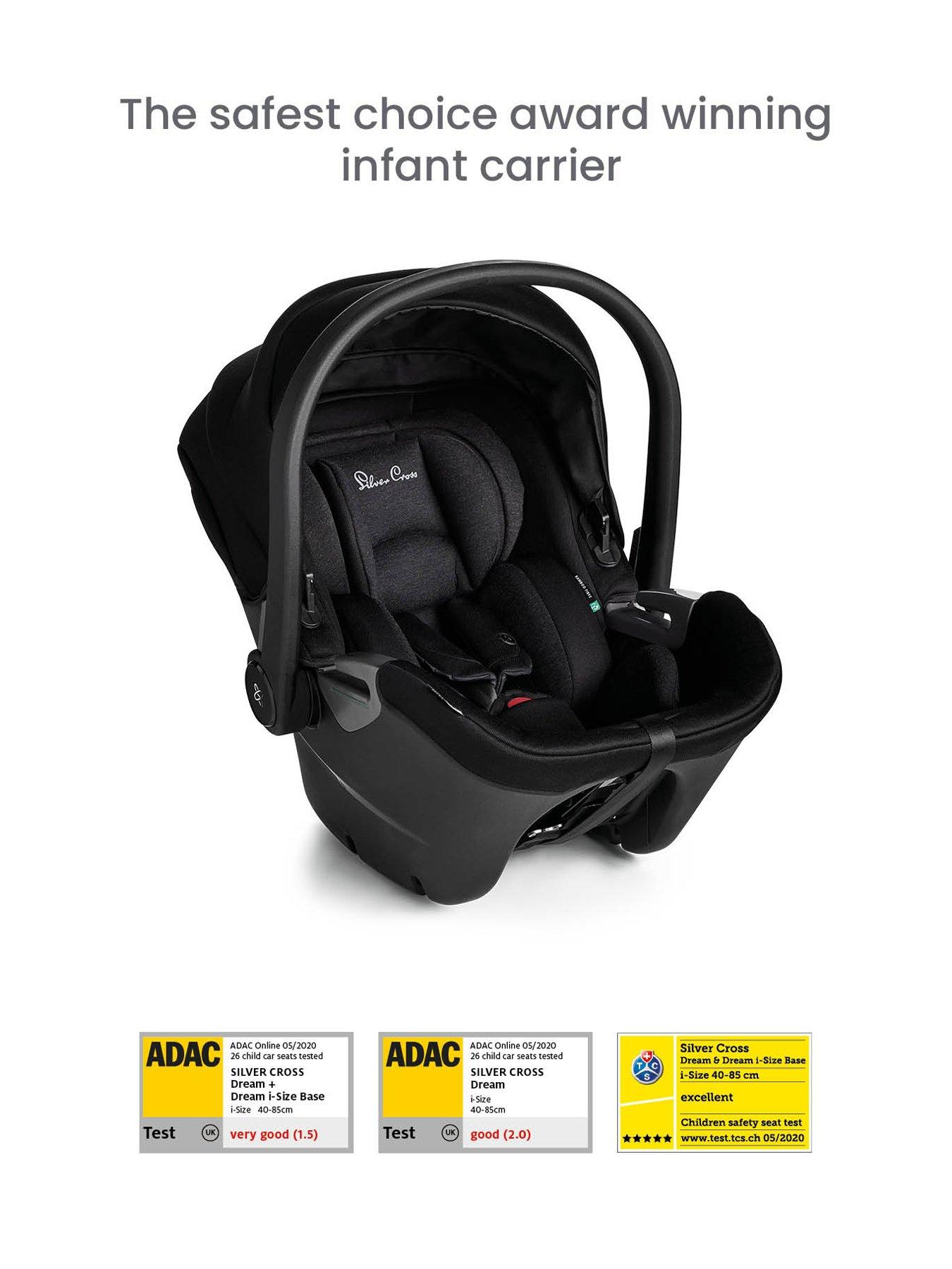 Silver Cross Reef Pushchair Travel Pack Car Seat, Base, Cup Holder