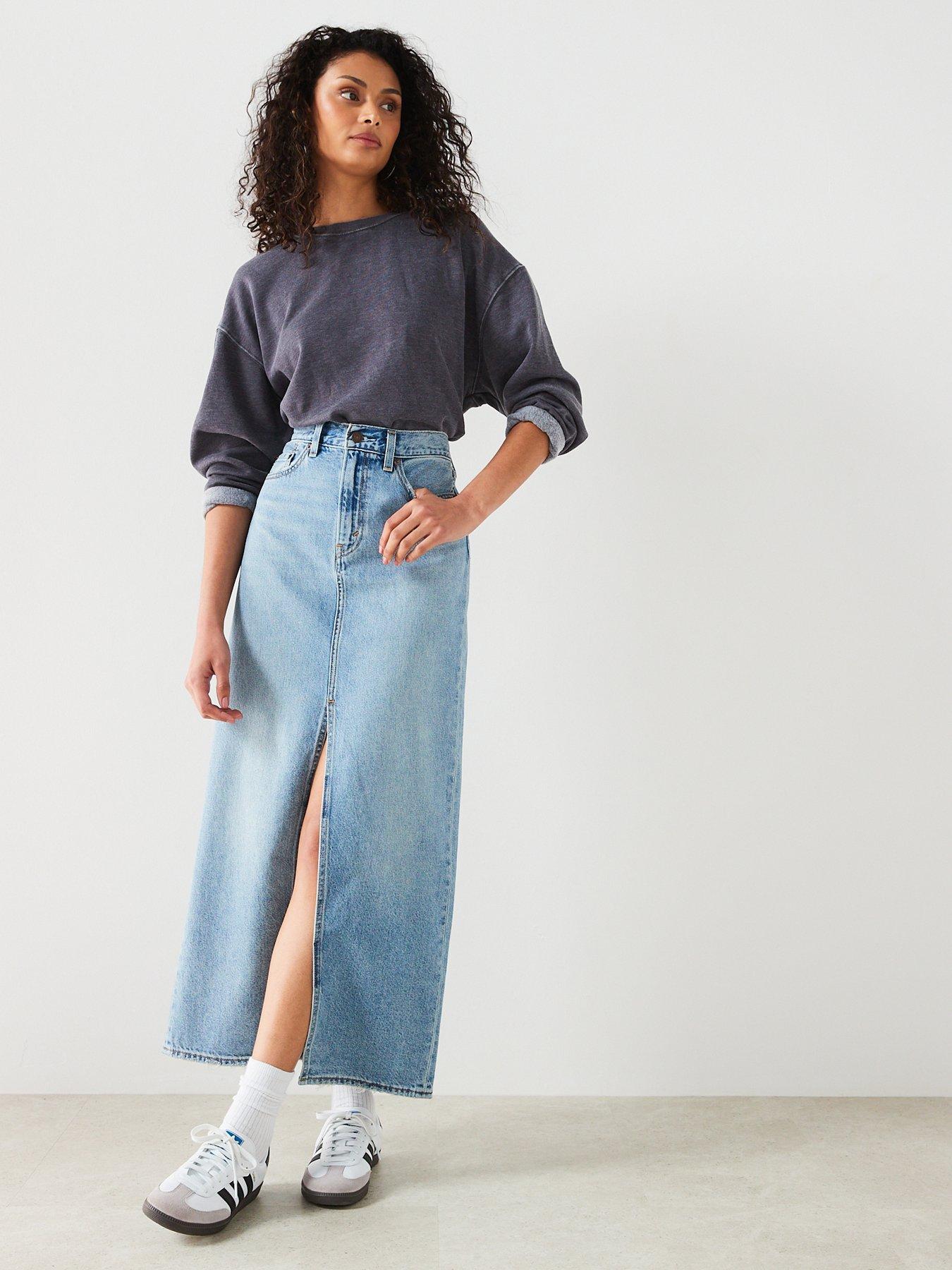 Levis denim maxi skirt 2025