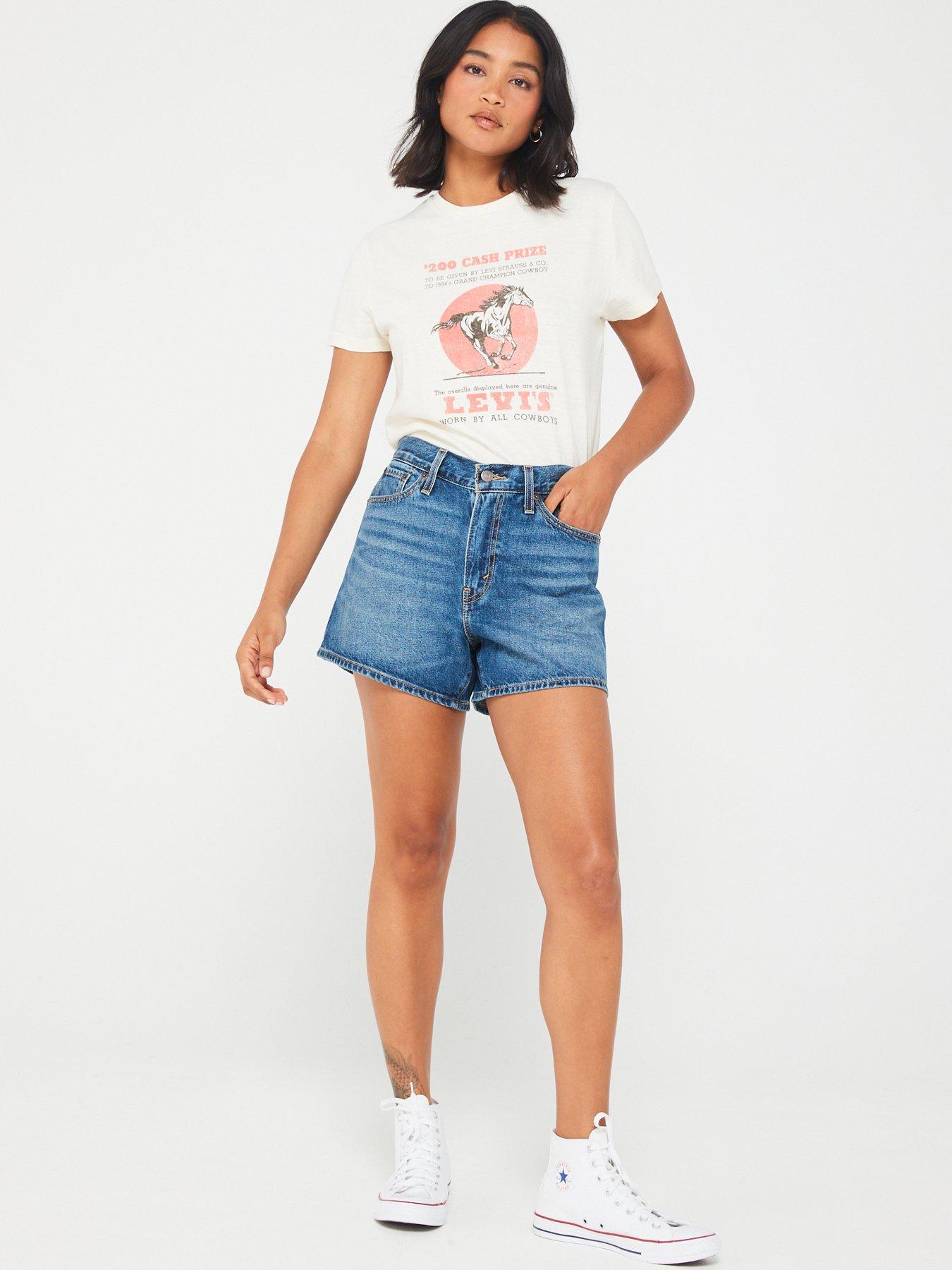 Levi's 80's Denim Mom Short - You Sure Can | Very.co.uk