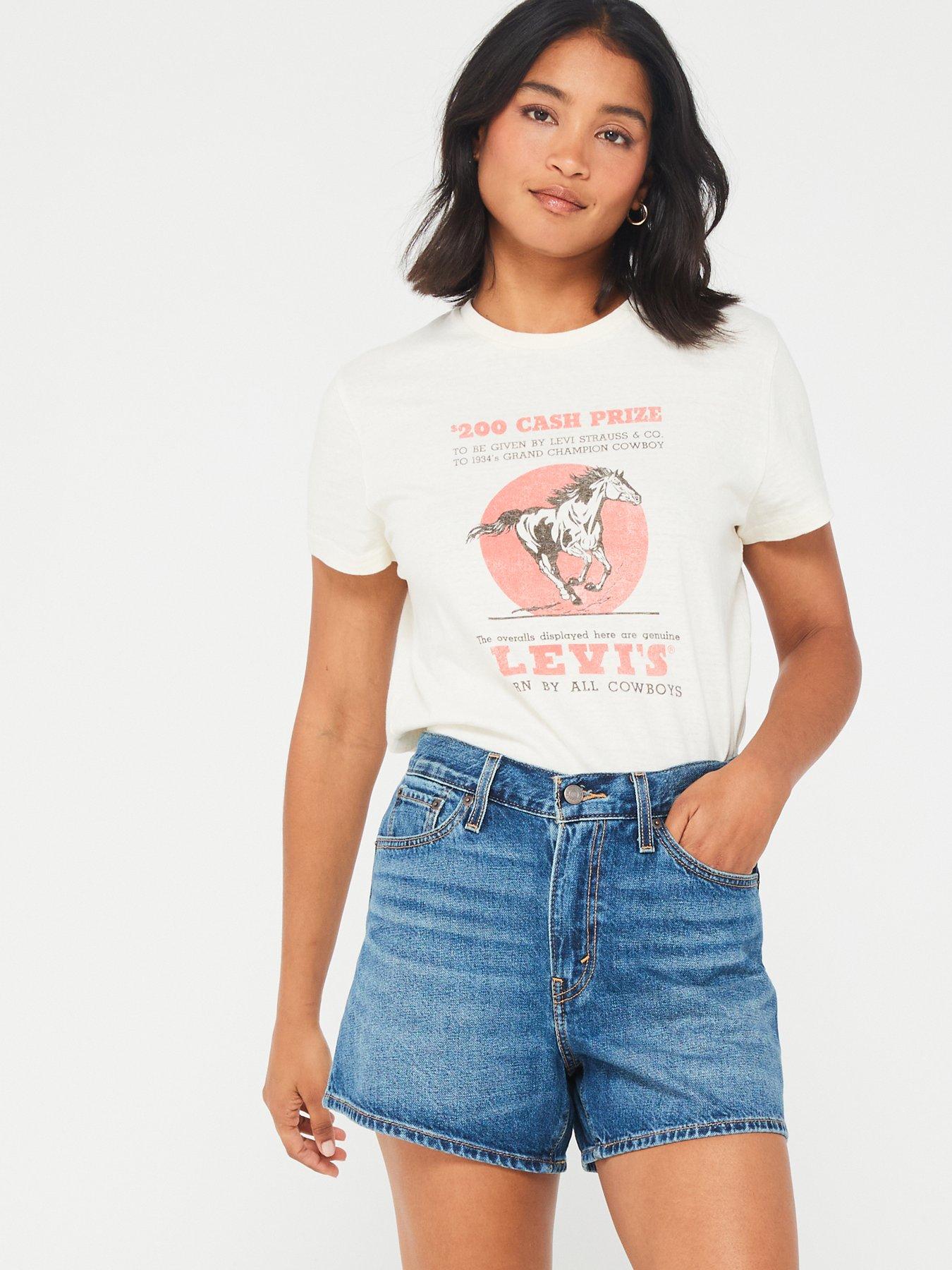 Levi's 80's Denim Mom Short - You Sure Can | Very.co.uk