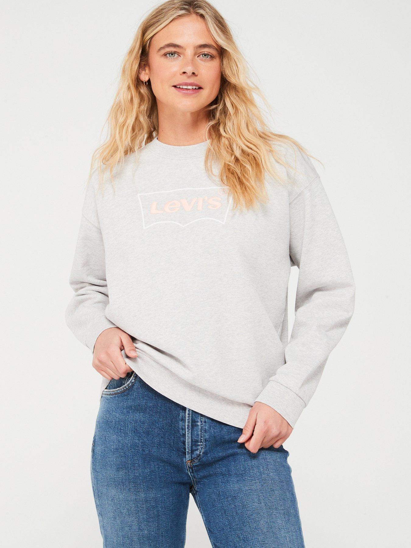 Levi's Graphic Salinas Crew Neck Embroidered Logo Sweatshirt - Crew Pastel  Rainbow