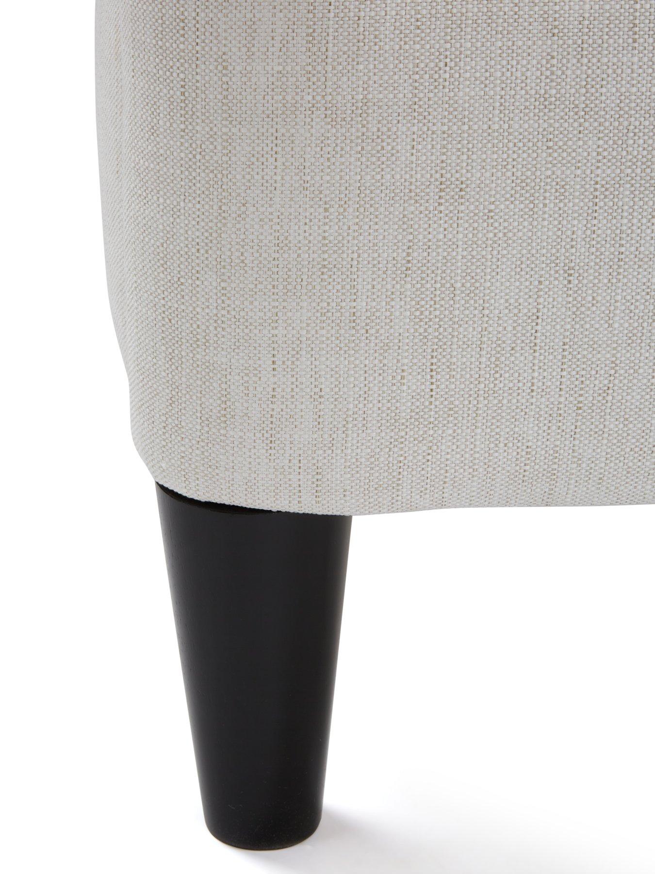 Image 5 of 6 of Michelle Keegan Home Carla Fabric Bed Frame with Mattress Options (Buy &amp; SAVE!) - Natural