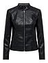  image of jdy-emily-faux-leather-jacket-black