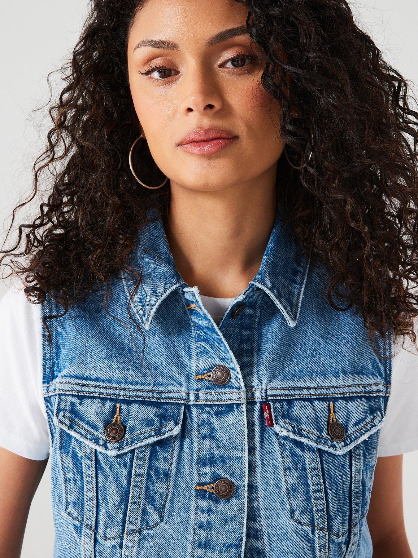 Levis denim waistcoat on sale