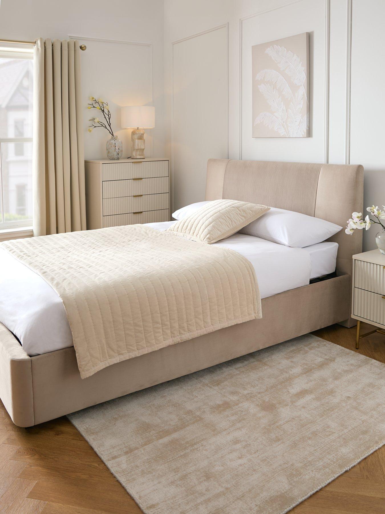 Image 1 of 5 of Very Home Serenity End Lift Up Storage Ottoman Bed with Mattress Options (Buy &amp; SAVE!)