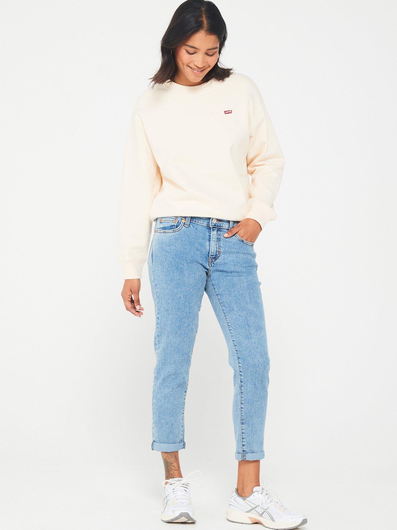 Levi s Standard Crew Neck Sweatshirt Pearled Ivory very