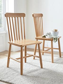 Product photograph of Very Home Pair Of Camborne Dining Chairs - Fsc Reg Certified from very.co.uk