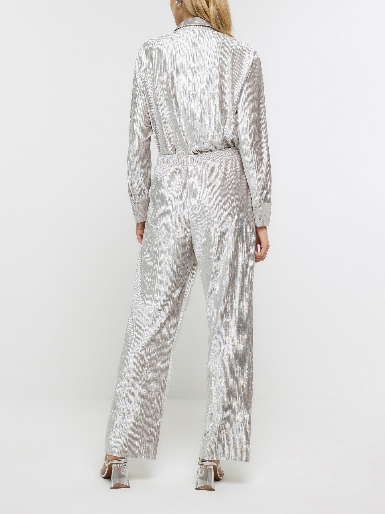 River island best sale silver jumpsuit