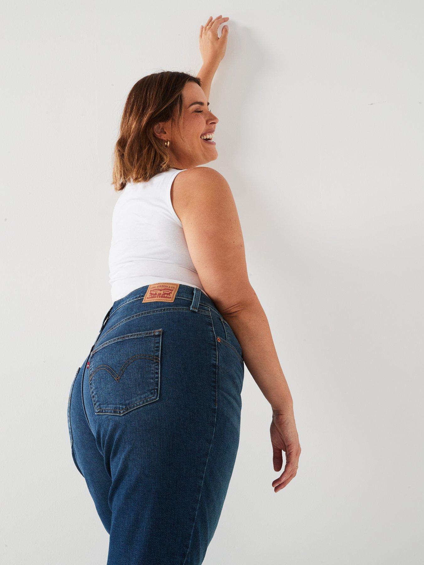 Levi's Plus Plus High Waisted Mom Jean - Moving Target | Very.co.uk