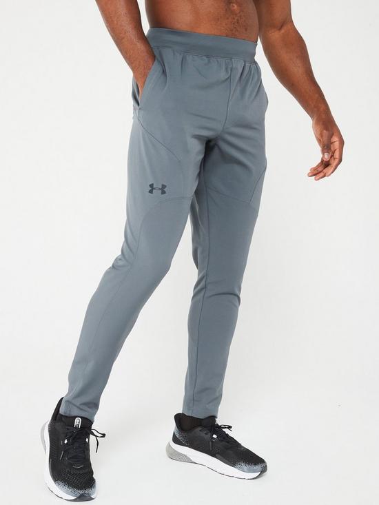 UNDER ARMOUR Men's Training Unstoppable Tapered Pants - Grey | very.co.uk
