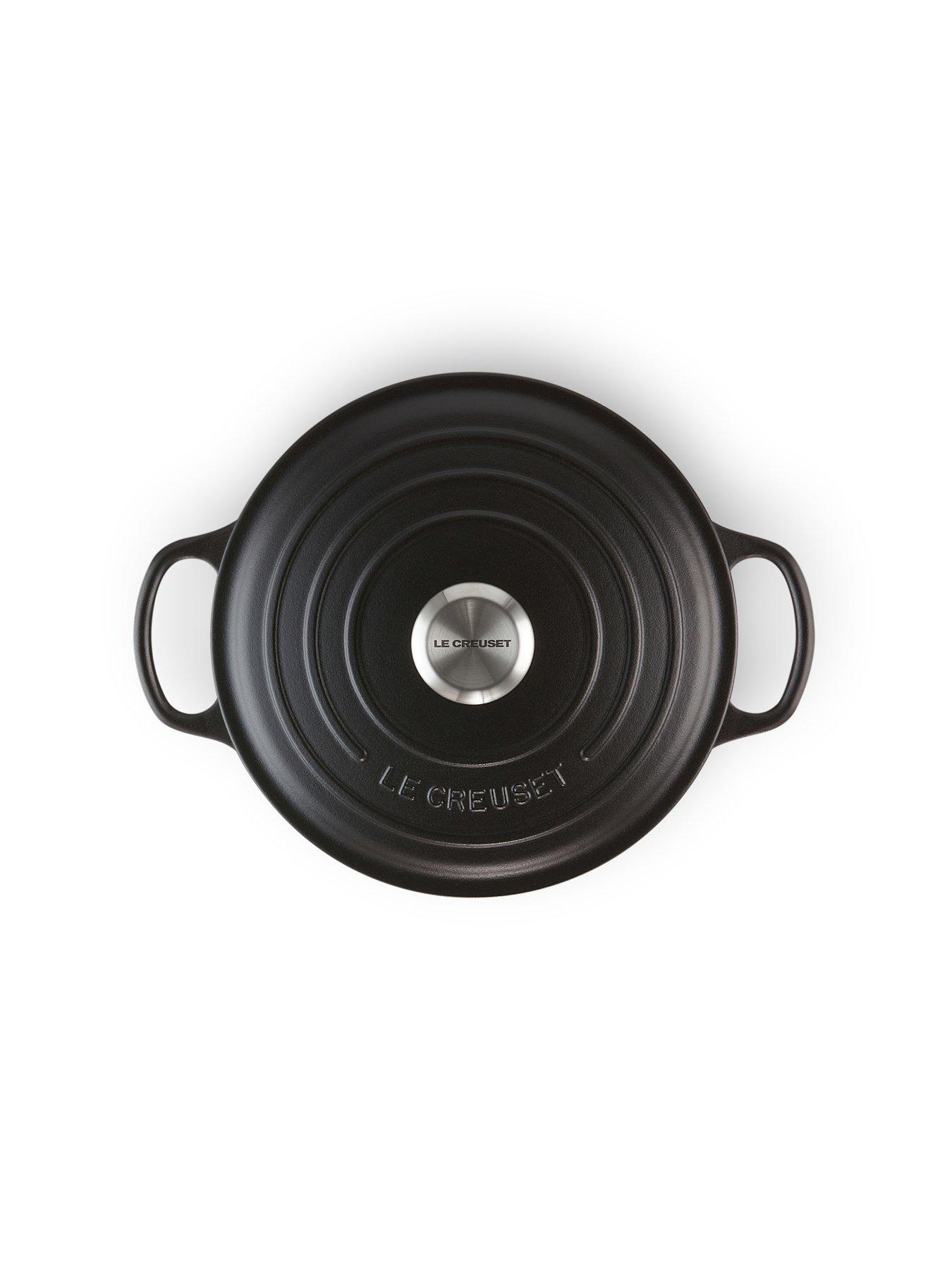 Image 5 of 7 of Le Creuset Signature Cast Iron Round 26 cm Casserole in Satin Black