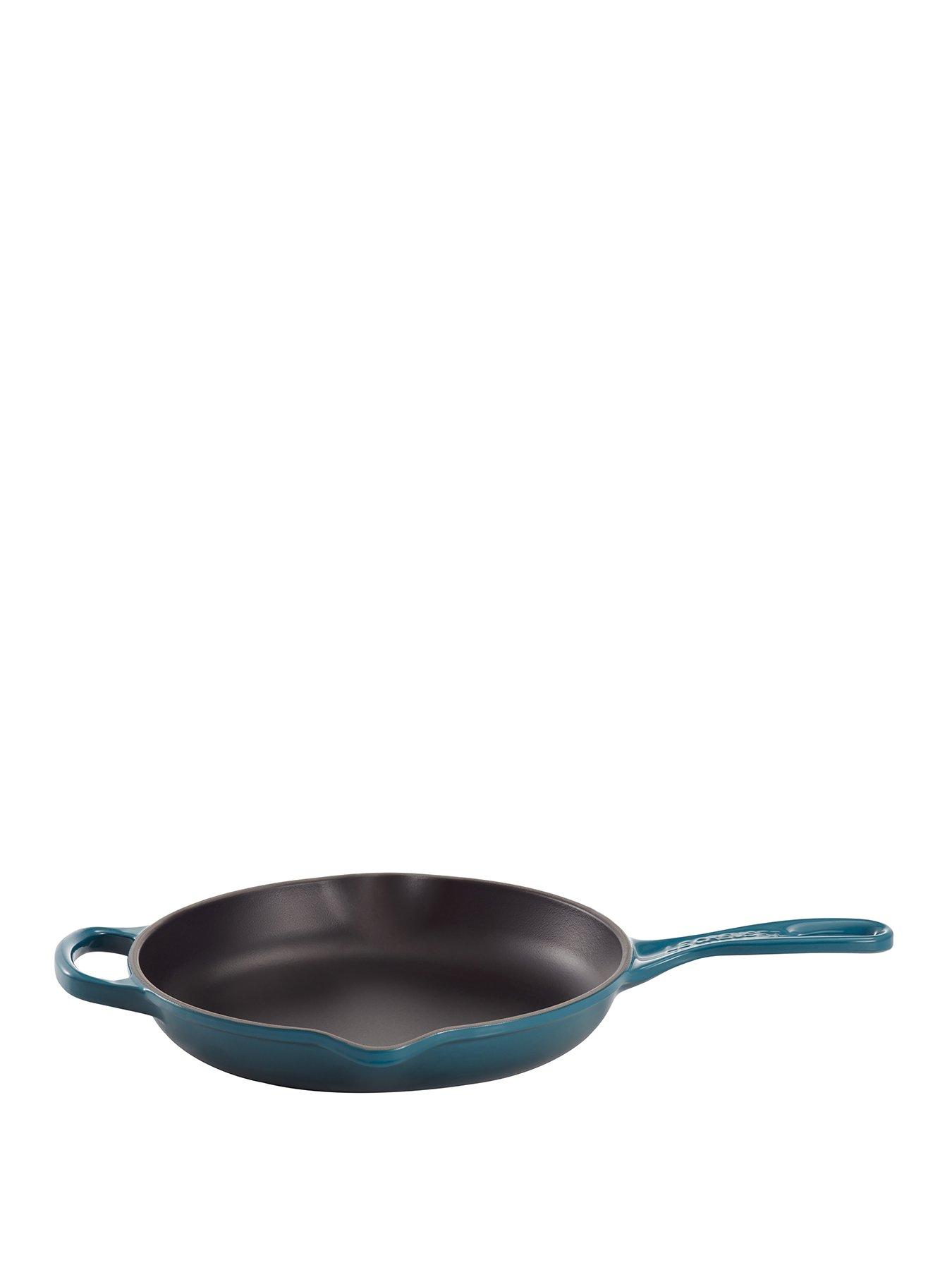 Le Creuset Signature 23 cm Cast Iron Frying Pan with Metal Handle - Deep Teal