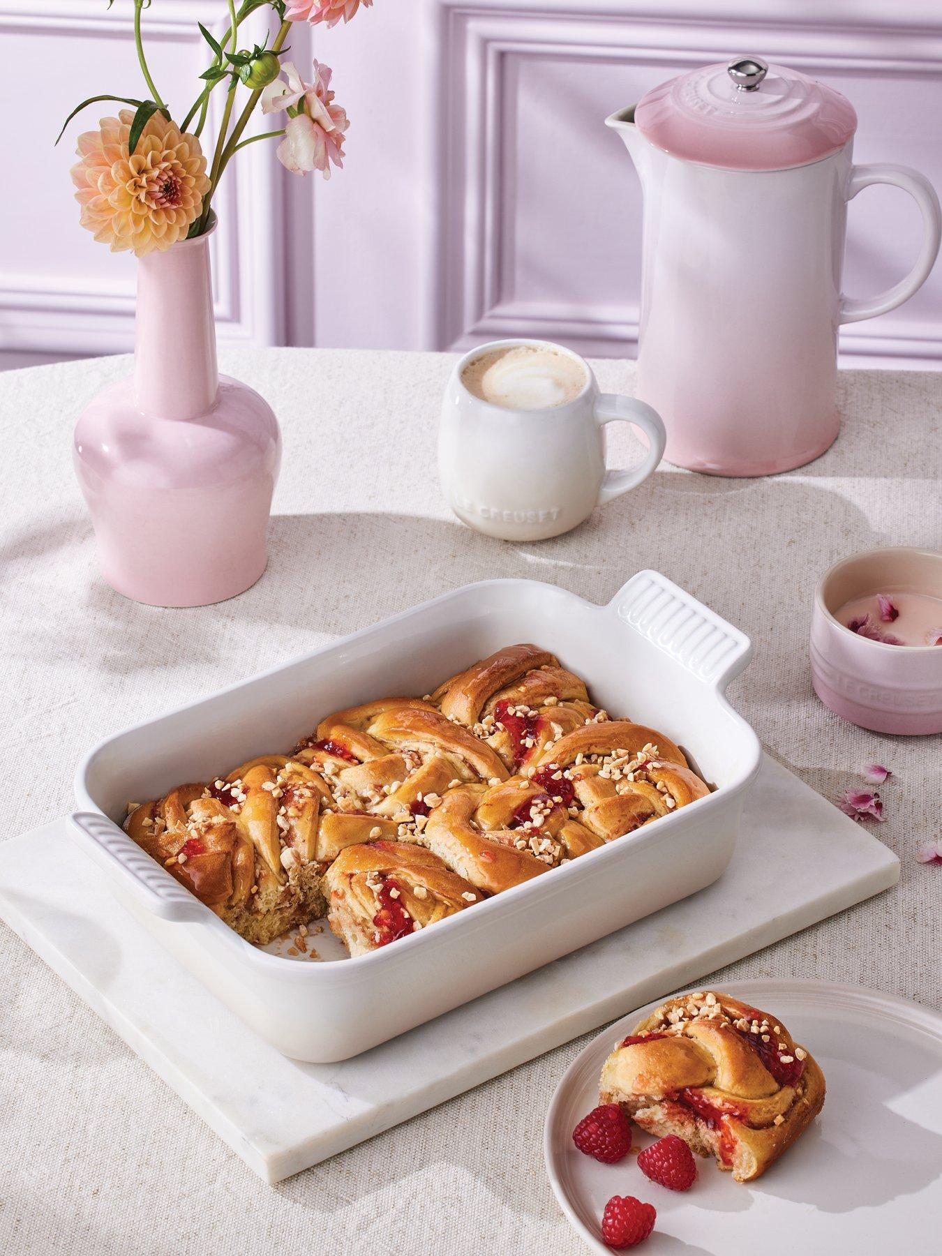 Image 2 of 7 of Le Creuset Heritage Stoneware 32 cm Large Rectangular Dish in Meringue