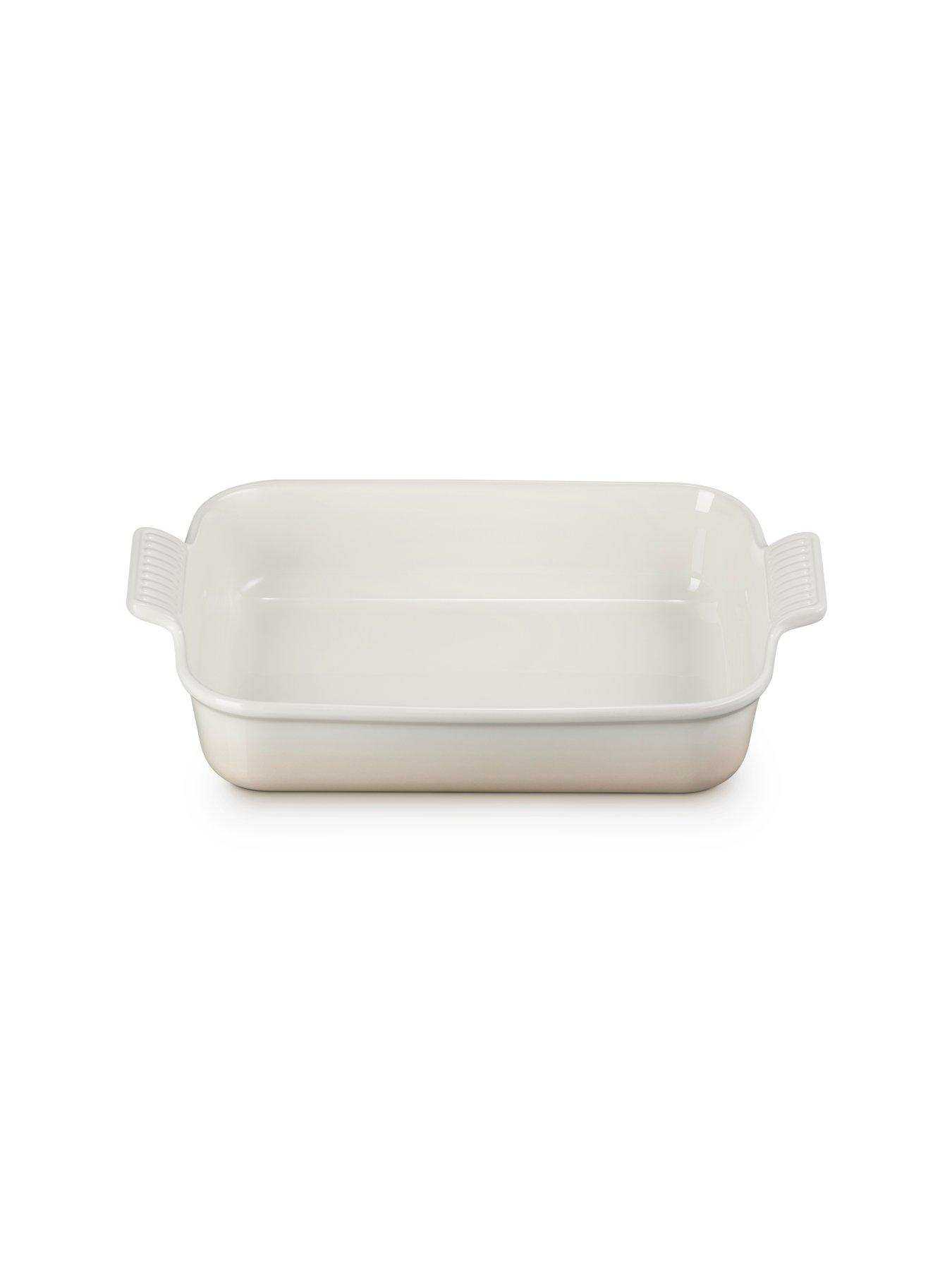 Image 5 of 7 of Le Creuset Heritage Stoneware 32 cm Large Rectangular Dish in Meringue