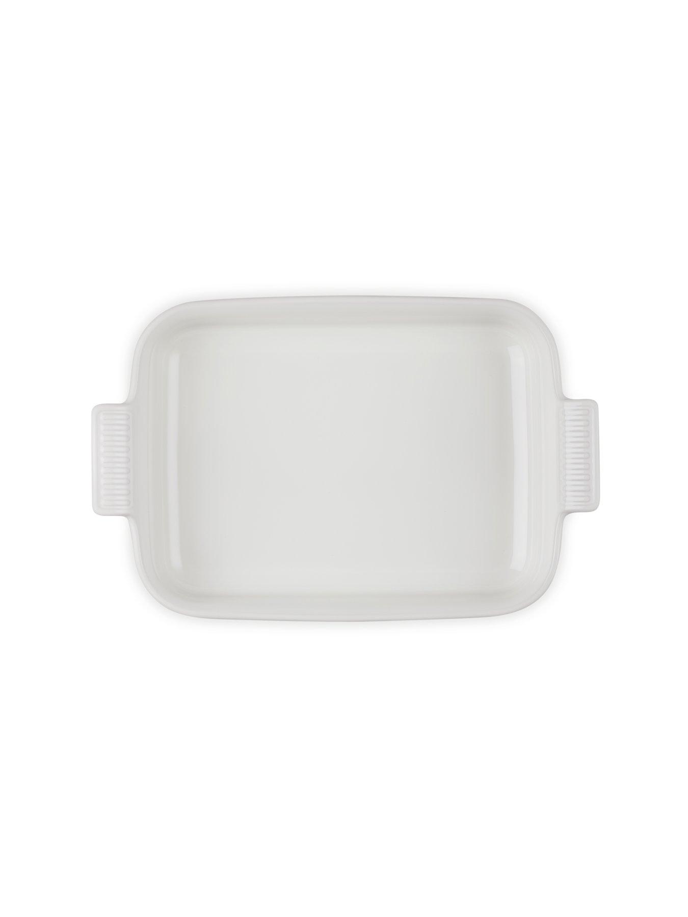 Image 7 of 7 of Le Creuset Heritage Stoneware 32 cm Large Rectangular Dish in Meringue