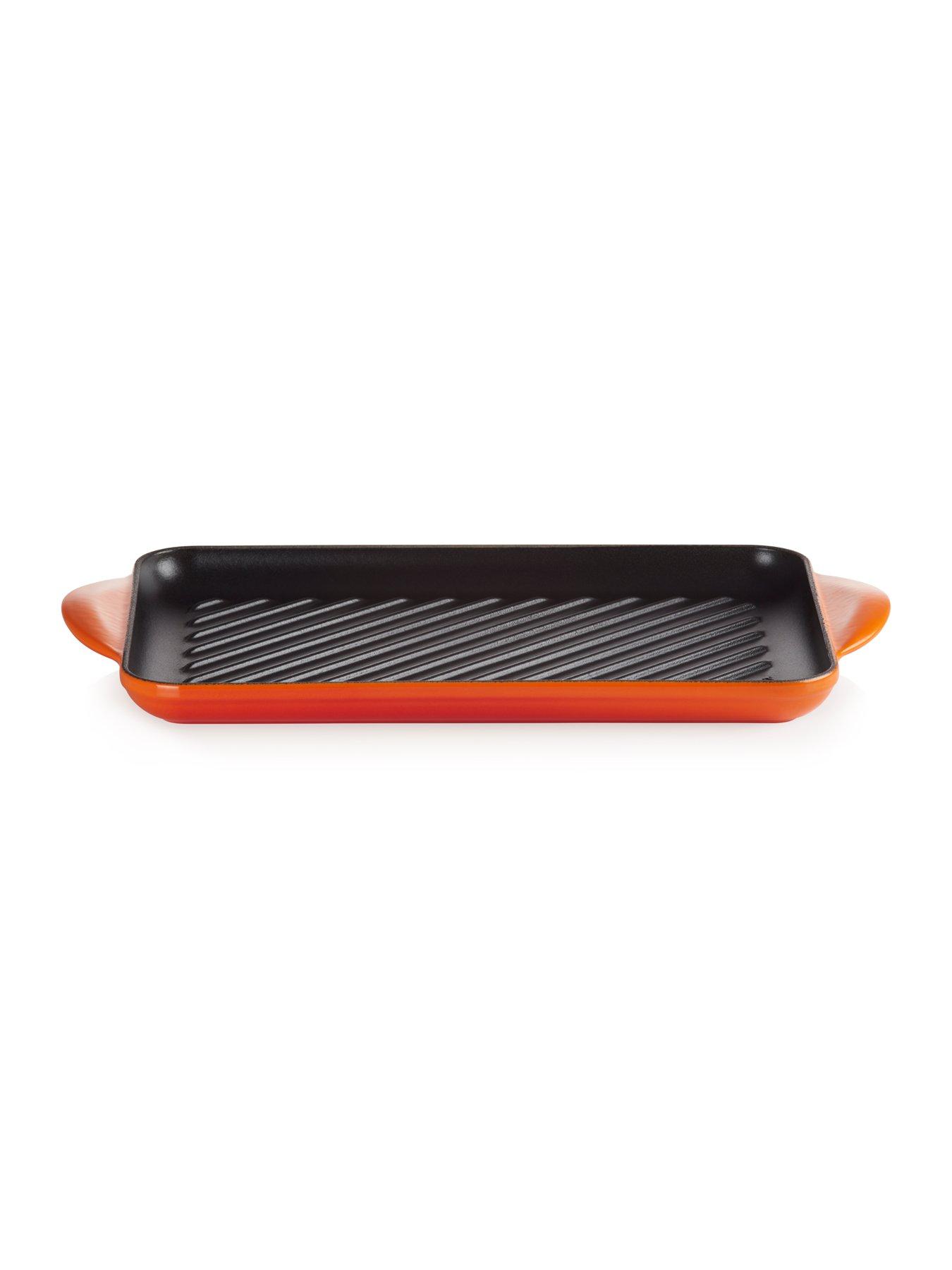 Image 3 of 6 of Le Creuset Cast Iron 32 cm Rectangular Grill in Volcanic