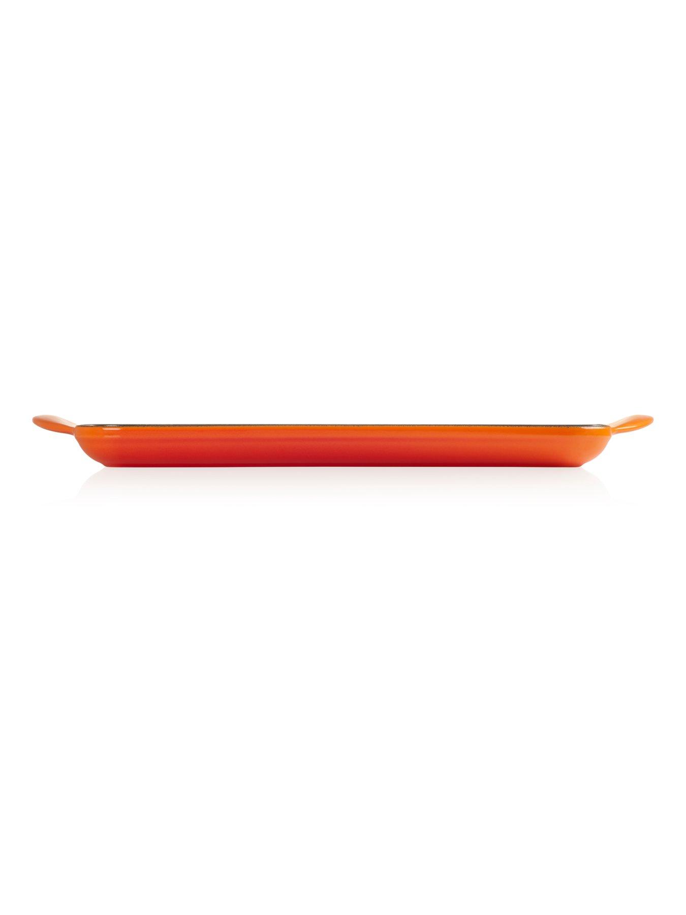 Image 4 of 6 of Le Creuset Cast Iron 32 cm Rectangular Grill in Volcanic