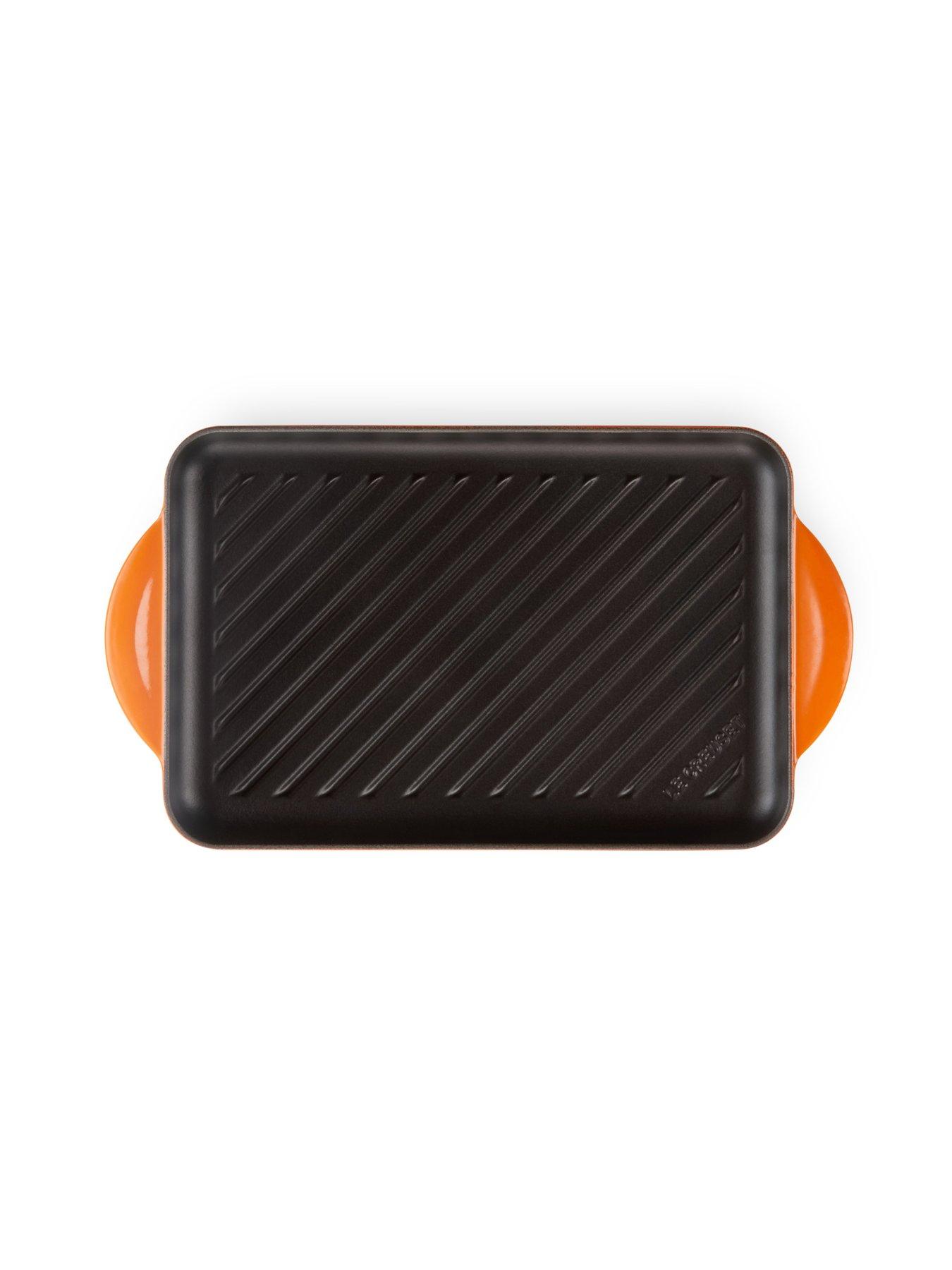 Image 5 of 6 of Le Creuset Cast Iron 32 cm Rectangular Grill in Volcanic