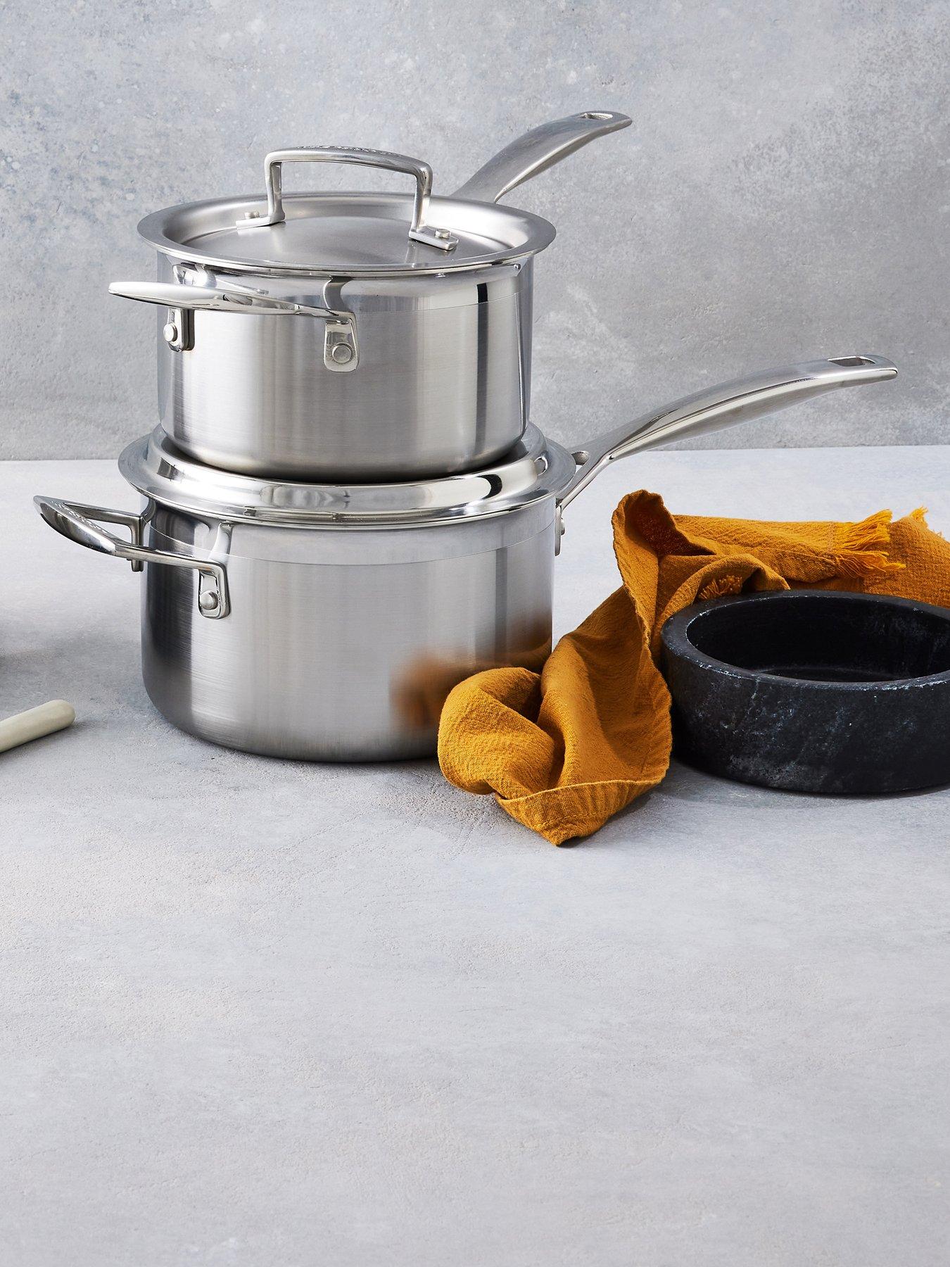 Image 1 of 7 of Le Creuset Classic 3-ply Stainless Steel Saucepan 20cm