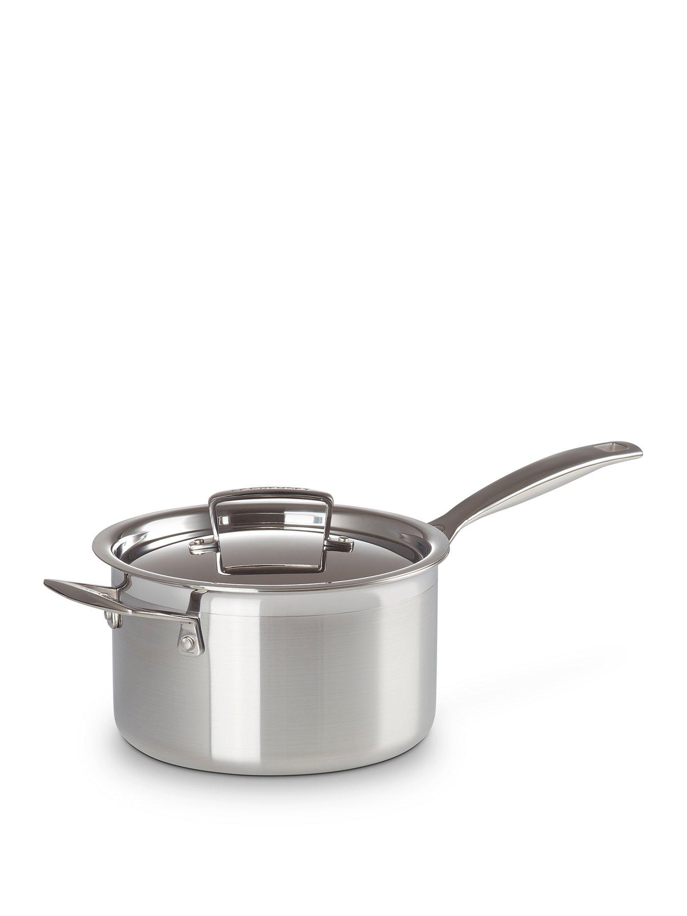 Image 2 of 7 of Le Creuset Classic 3-ply Stainless Steel Saucepan 20cm