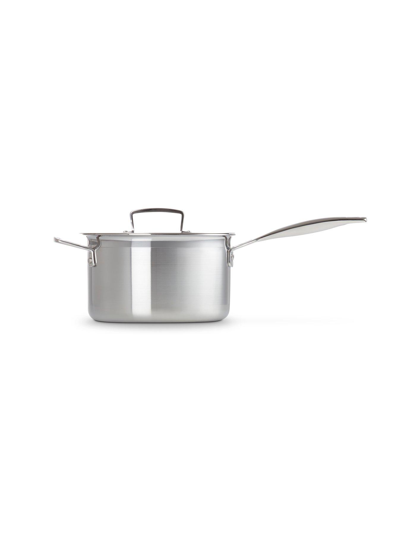 Image 4 of 7 of Le Creuset Classic 3-ply Stainless Steel Saucepan 20cm