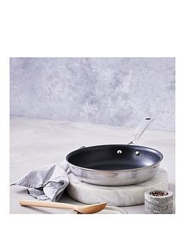 Product photograph of Le Creuset 3-ply Stainless Steel 24 Cm Non-stick Frying Pan from very.co.uk