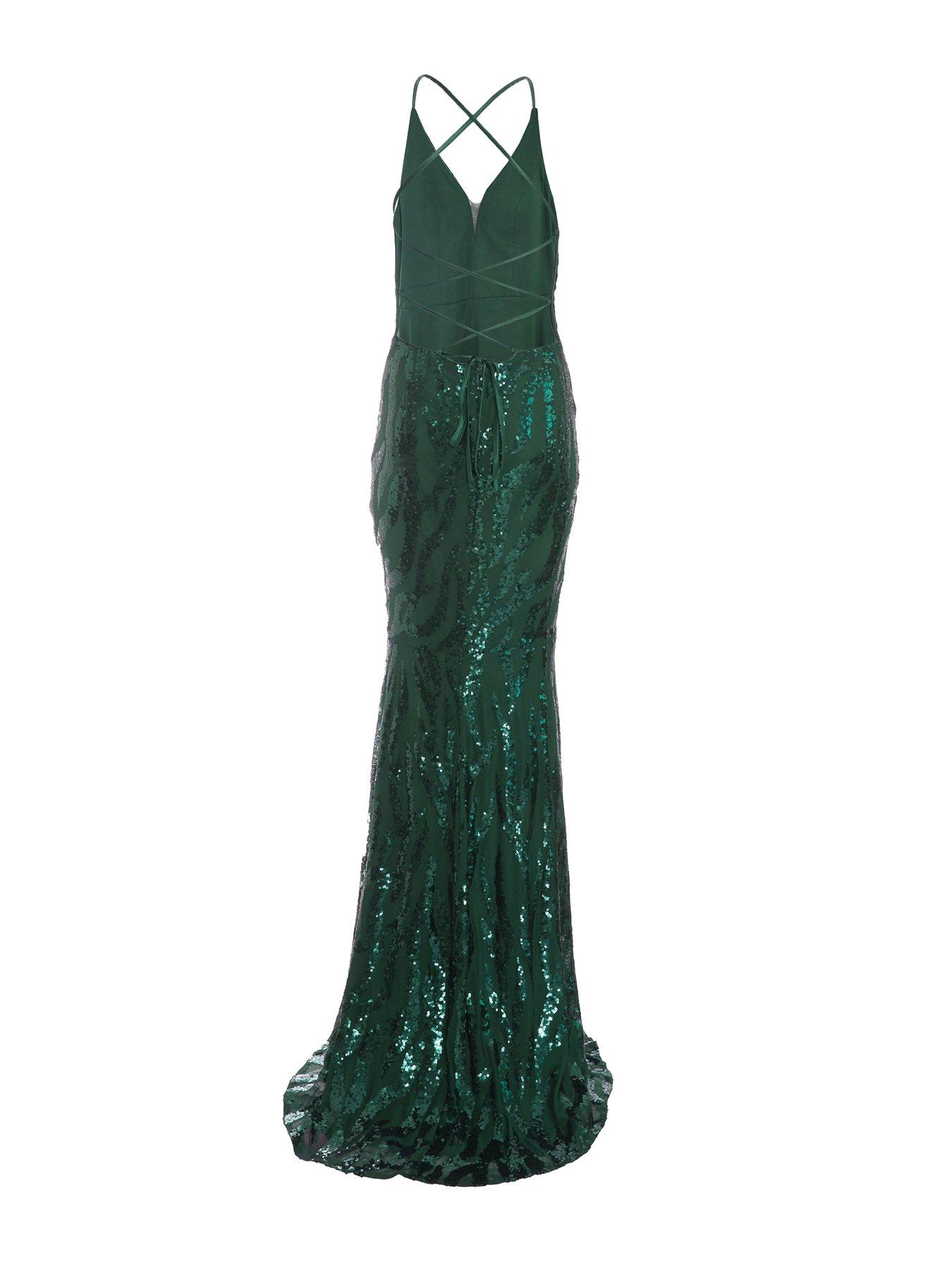 Green sequin dress quiz hotsell