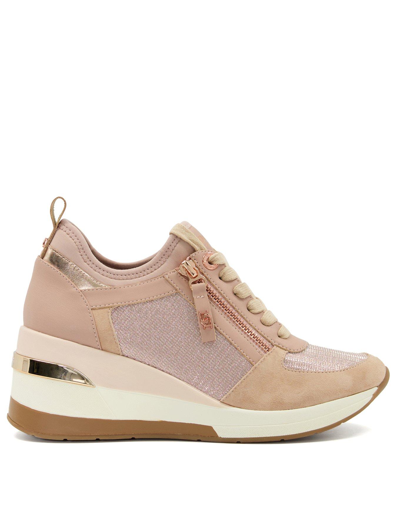 Rose gold 2024 platform trainers