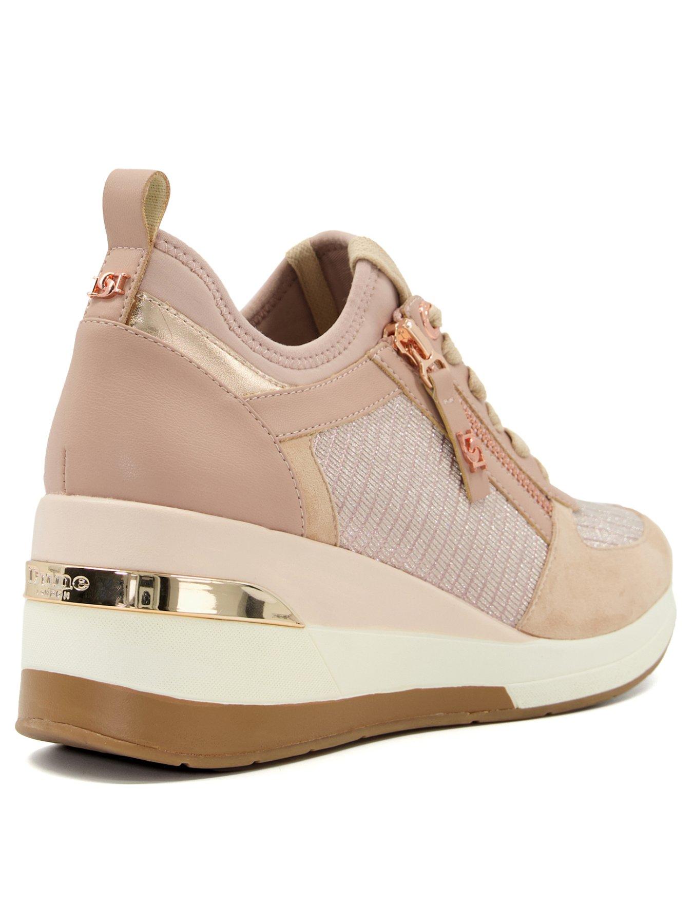 Dune hot sale wedge trainers