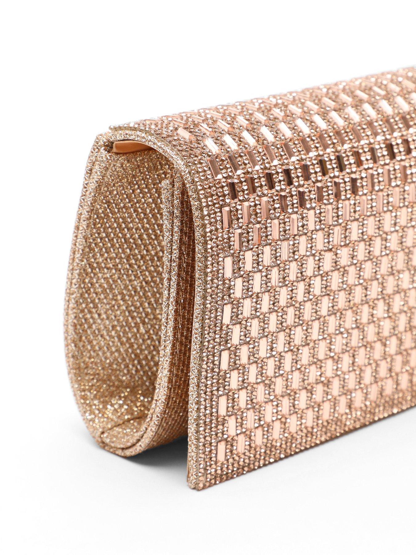 Rose coloured clutch clearance bag