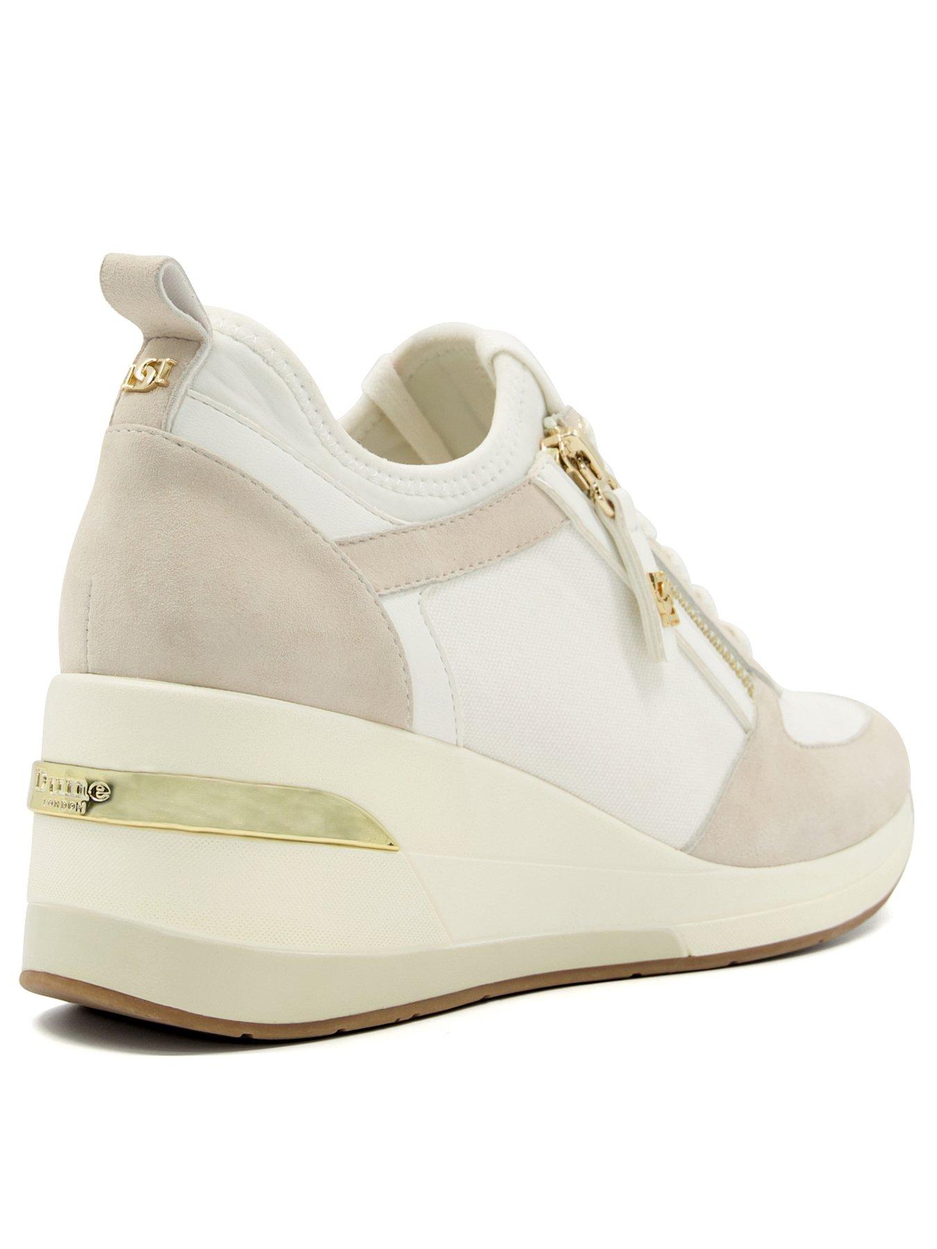 Dune hot sale wedge trainers