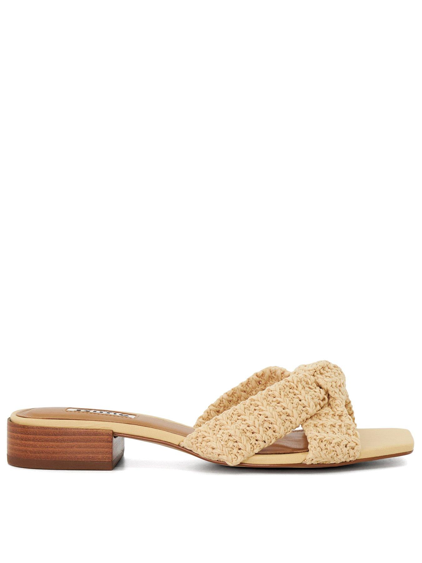 Dune London Laize Natural Flat Sandals | Very.co.uk