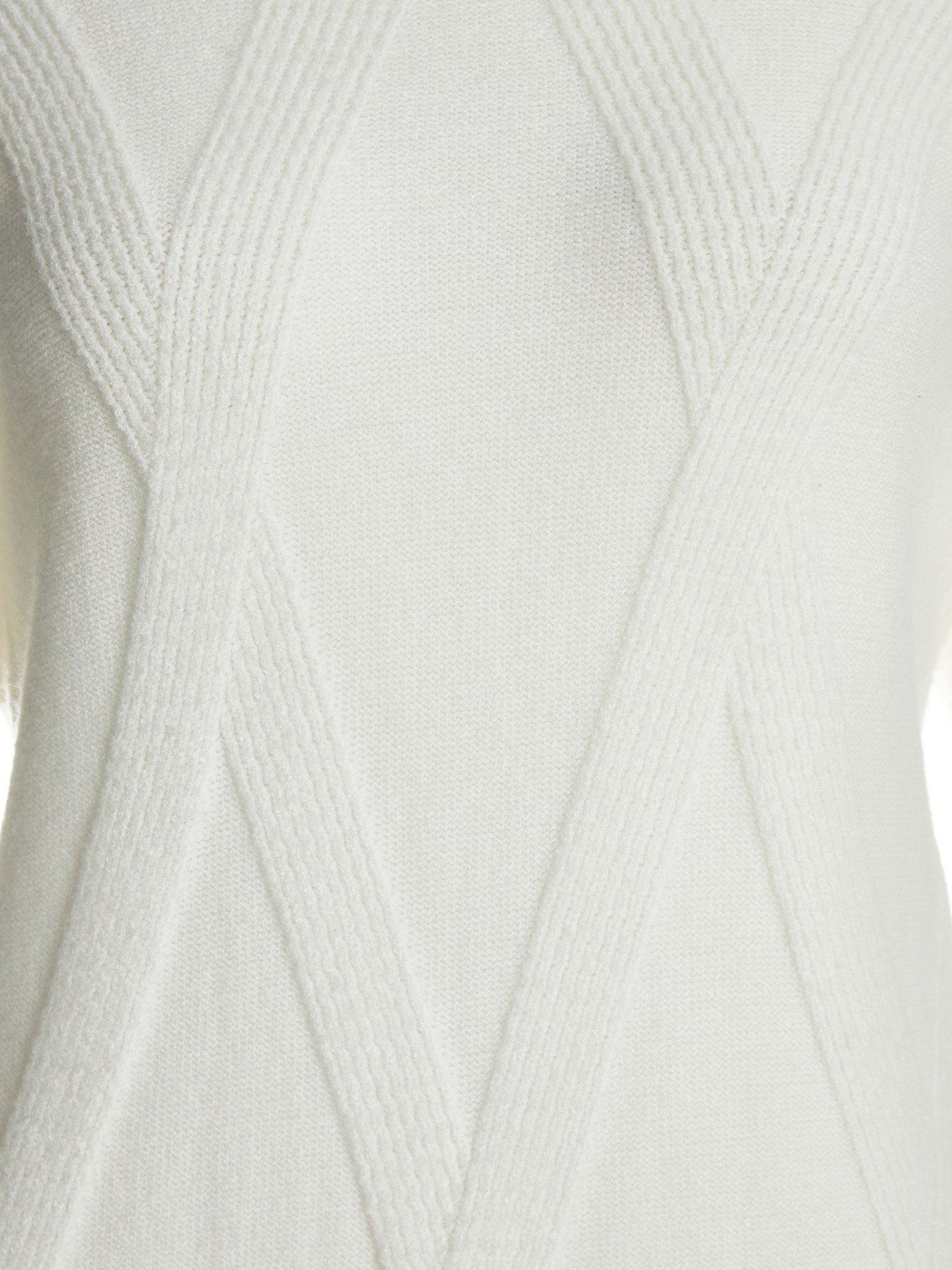 Quiz Cream Cable Knitted Jumper Mini Dress Very.co.uk