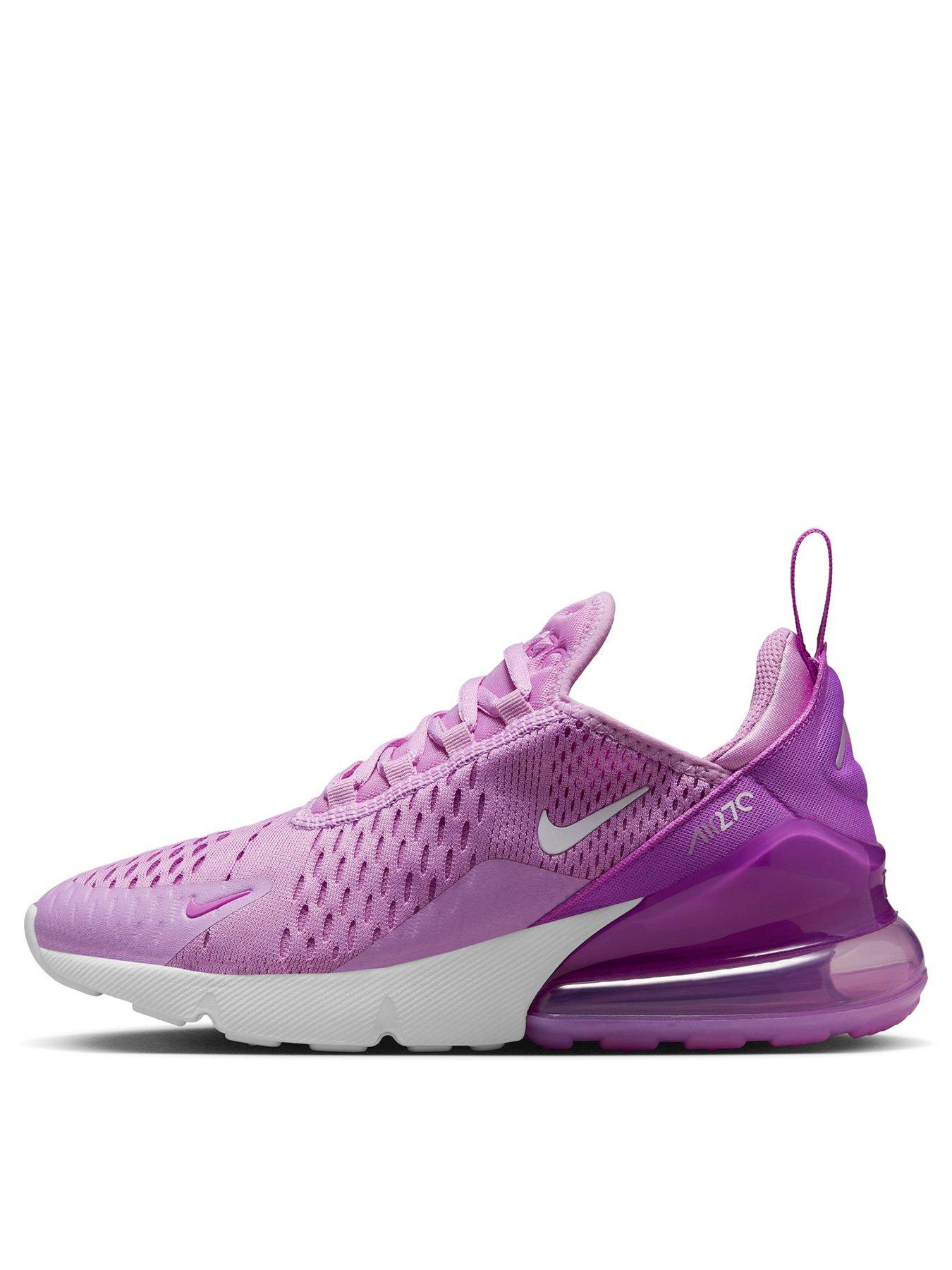 Nike air max 270 clearance junior white and pink