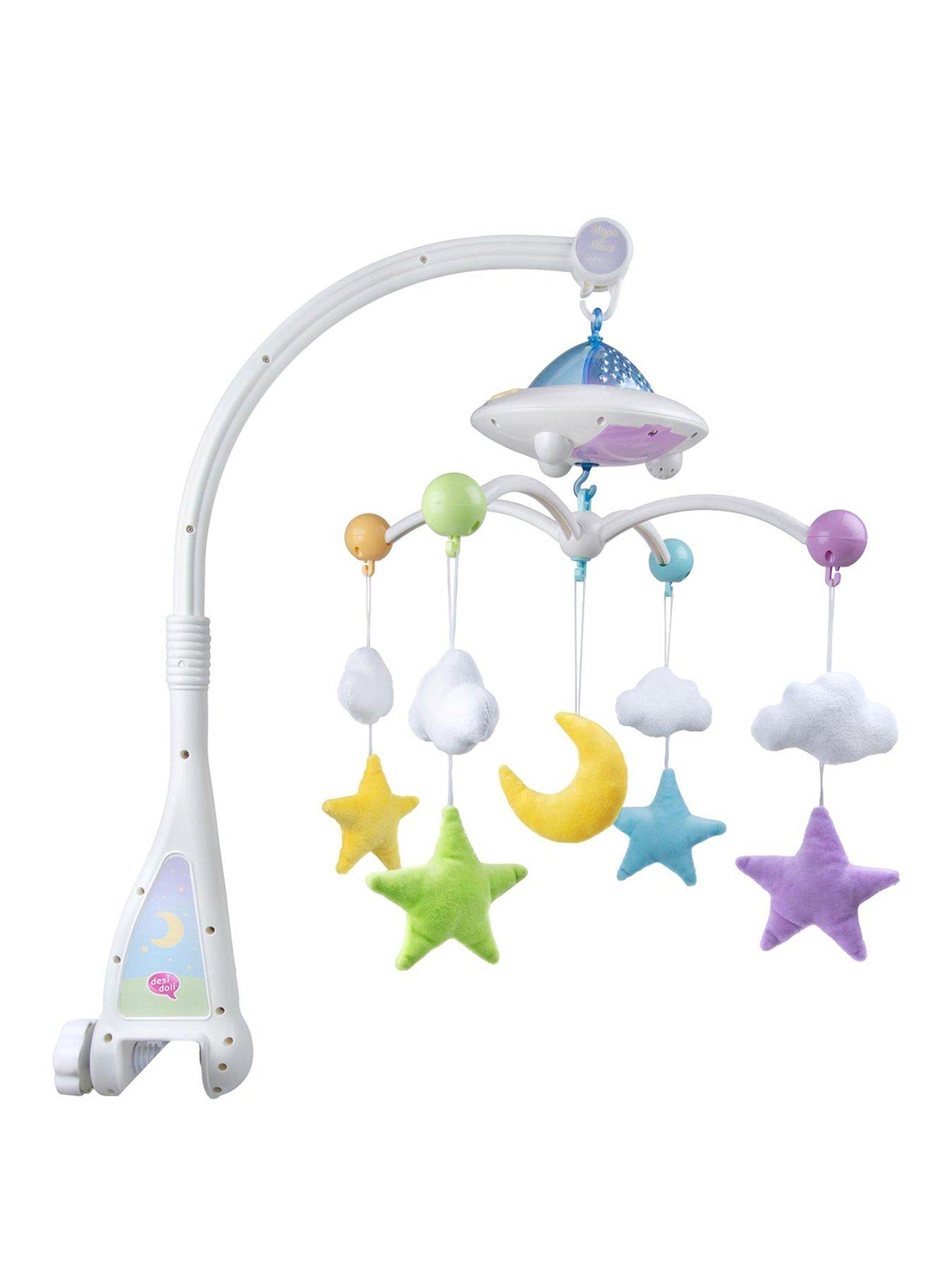 Desi Doll Moon  &  Stars Quran Cot Mobile With Remote Control