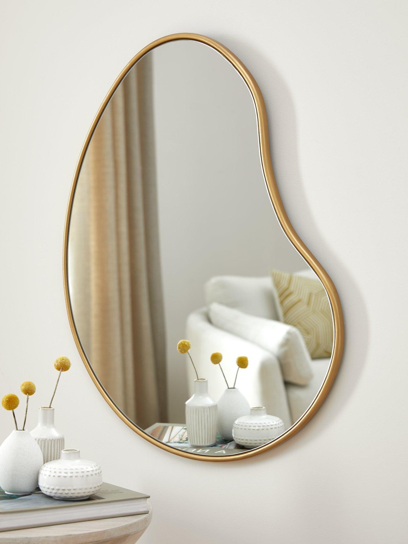 Product photograph of Very Home Pebble Mirror 56x70cm from very.co.uk