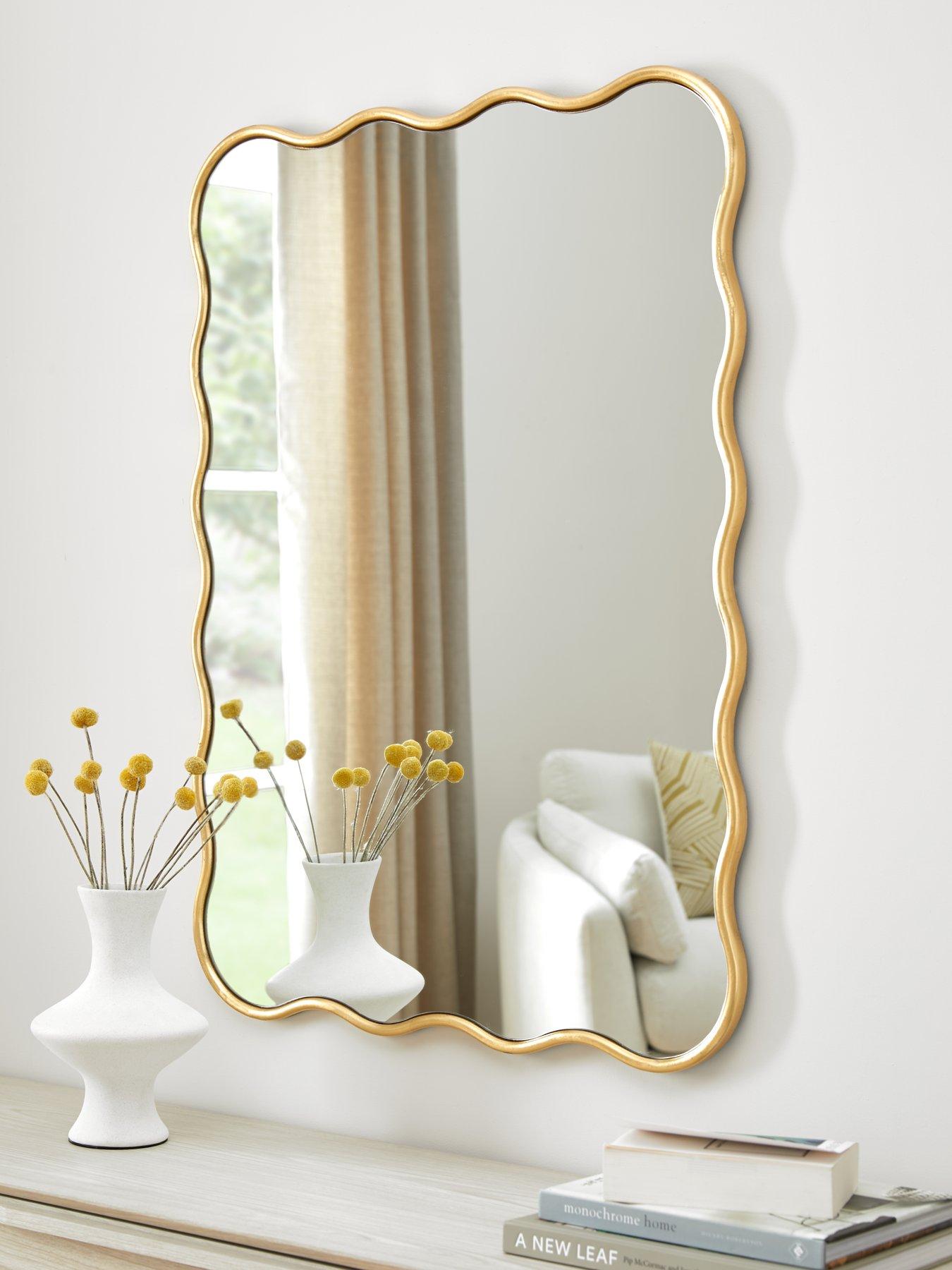 Product photograph of Very Home Squiggle Mirror 28x38inch from very.co.uk