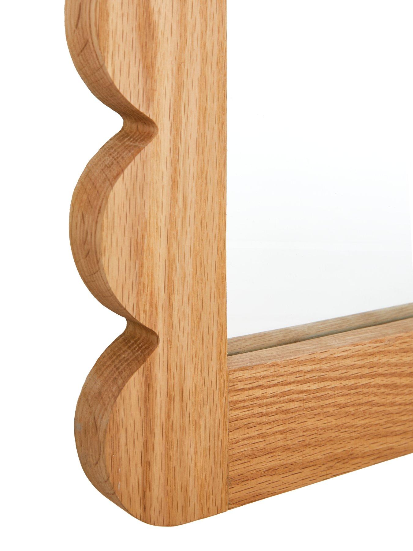 Image 4 of 5 of Very Home Scalloped Wooden Mirror 60x80cm