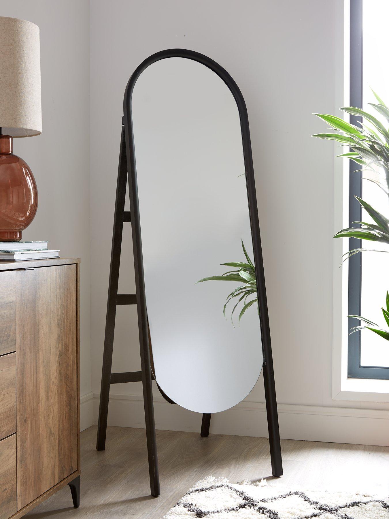 Product photograph of Very Home Free Standing Wooden Mirror 50x160cm from very.co.uk