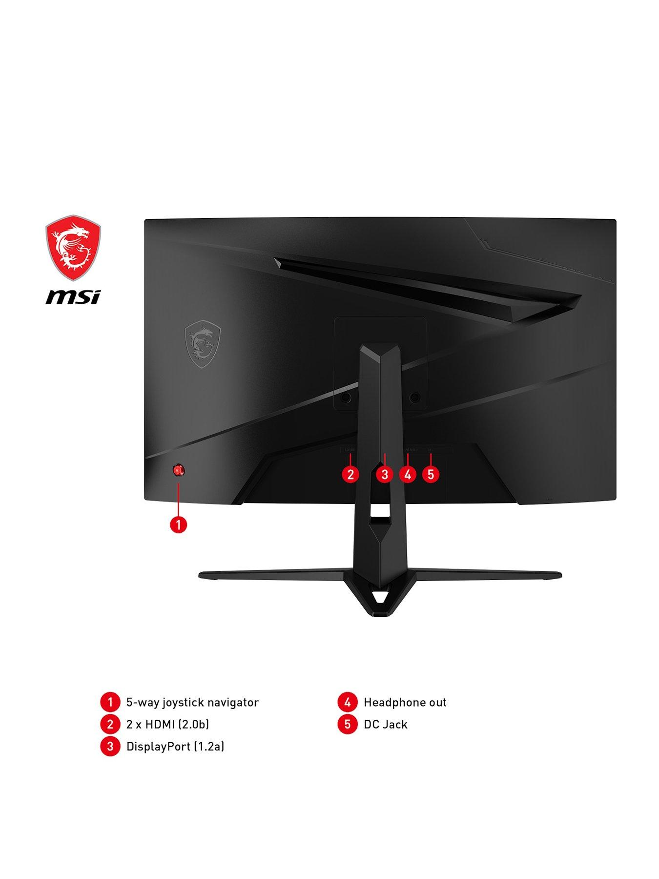 Image 2 of 7 of MSI G2422C 24 inch, Full HD, 180Hz, AMD Freesync Premium, Curved Gaming Monitor