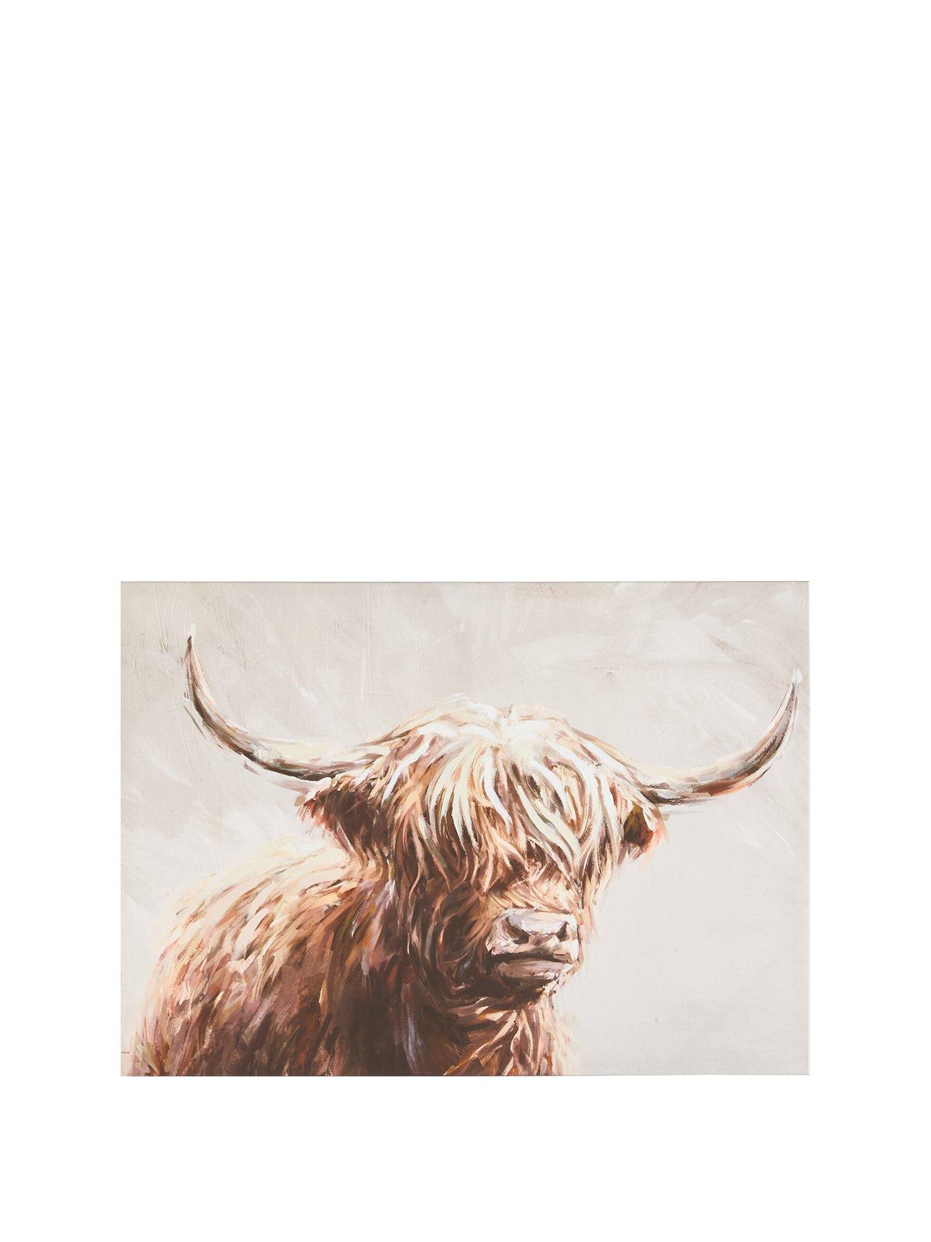 Image 2 of 6 of The Very Collection Printed Highland Cow Canvas - FSC&reg; Certified