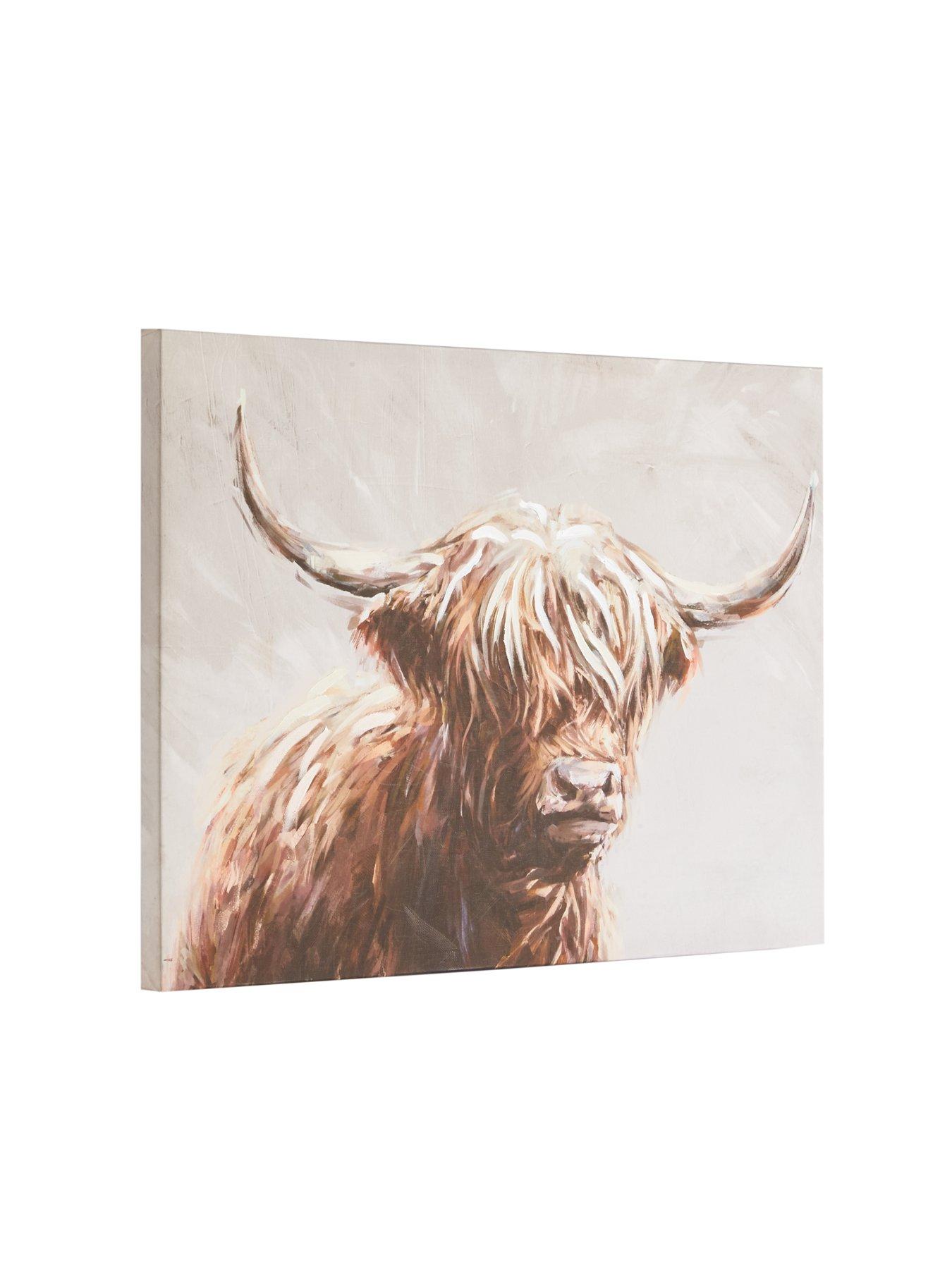 Image 3 of 6 of The Very Collection Printed Highland Cow Canvas - FSC&reg; Certified