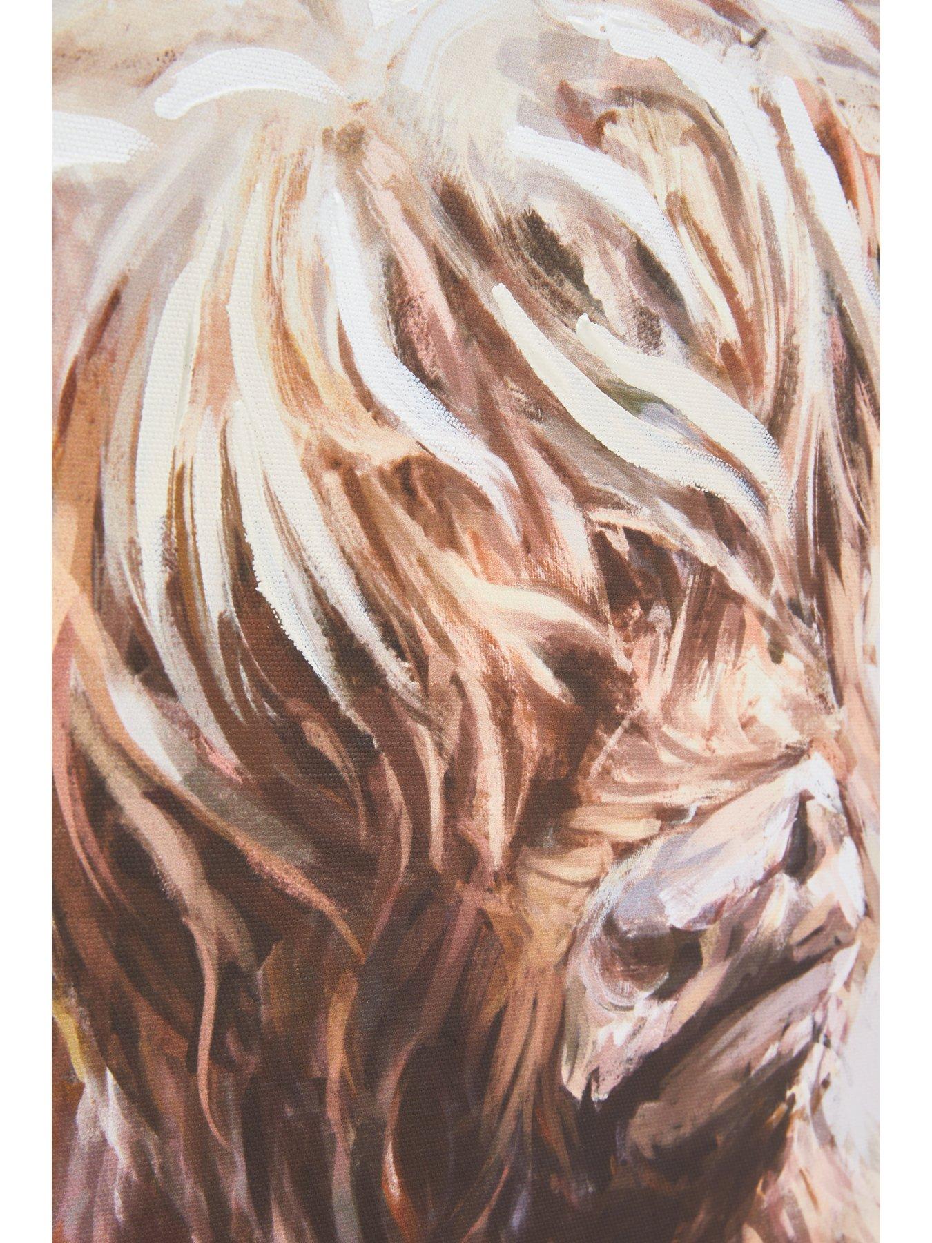 Image 4 of 6 of The Very Collection Printed Highland Cow Canvas - FSC&reg; Certified