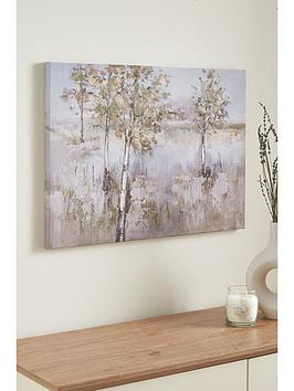 Product photograph of Very Home Printed Canvas Landscape Trees from very.co.uk
