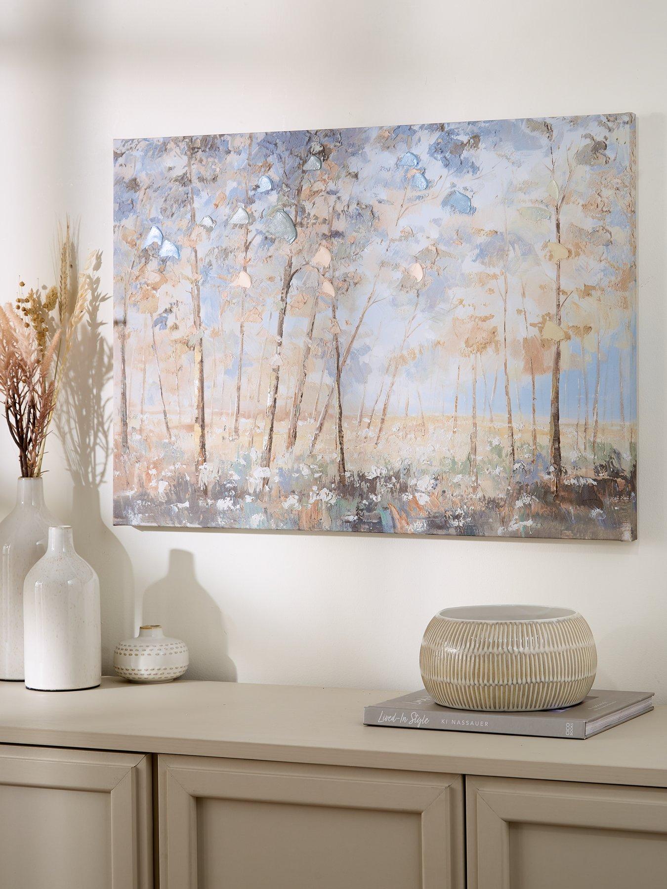 The Very Collection Printed Canvas Landscape Spring Trees 50x70cm