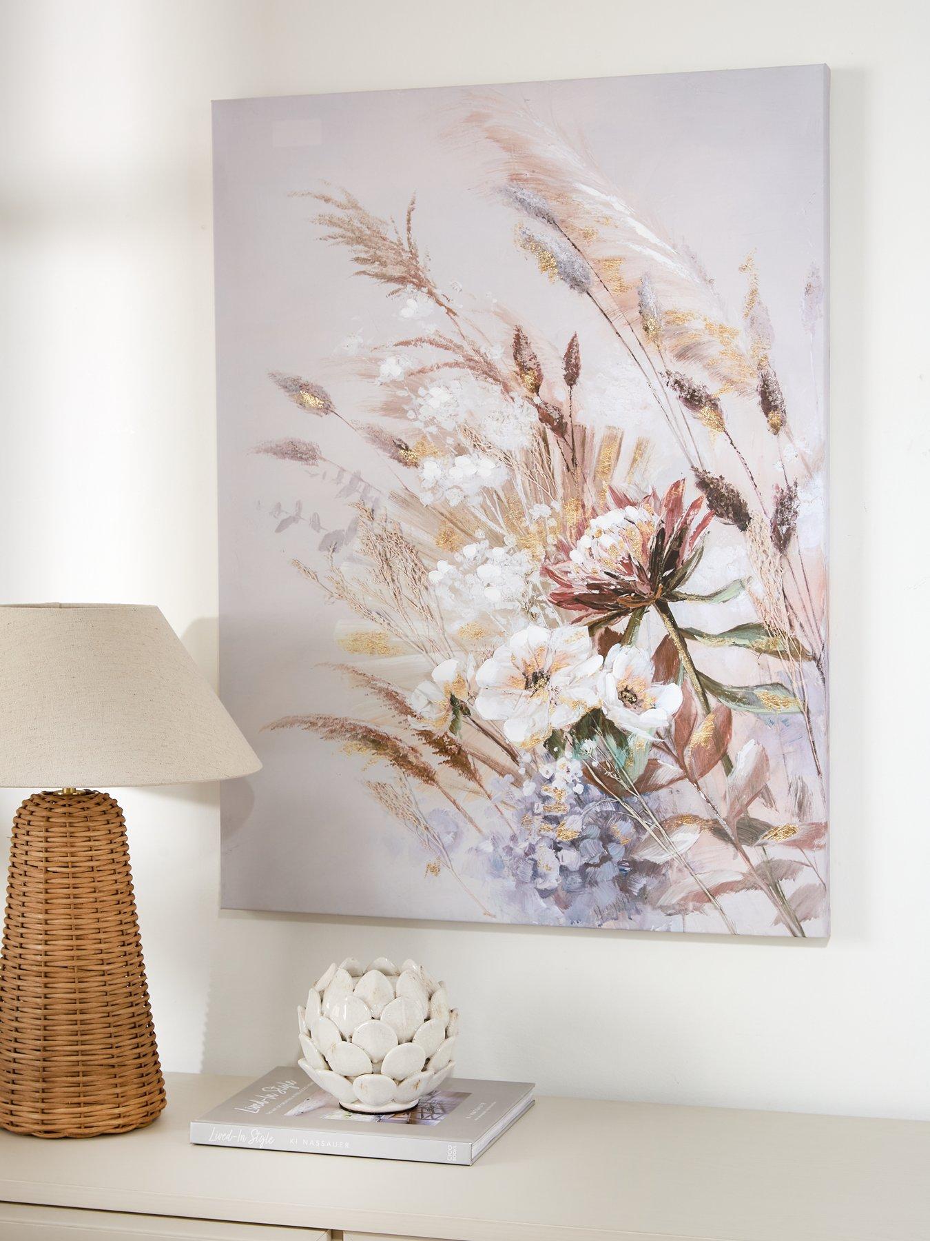 Product photograph of Very Home Canvas Meadow Bouquet from very.co.uk