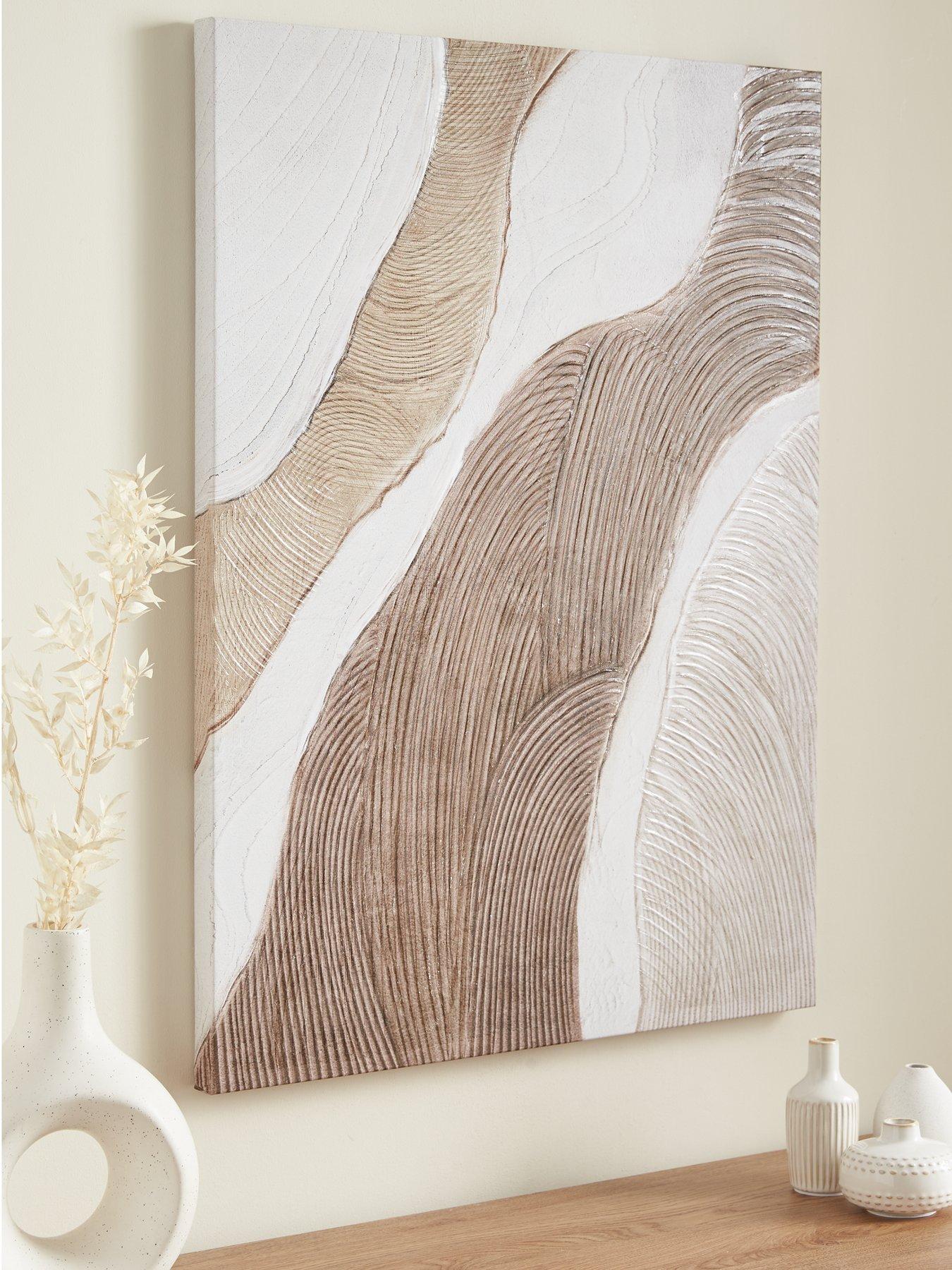 undefined Printed Canvas with Raked Gel 60x80cm