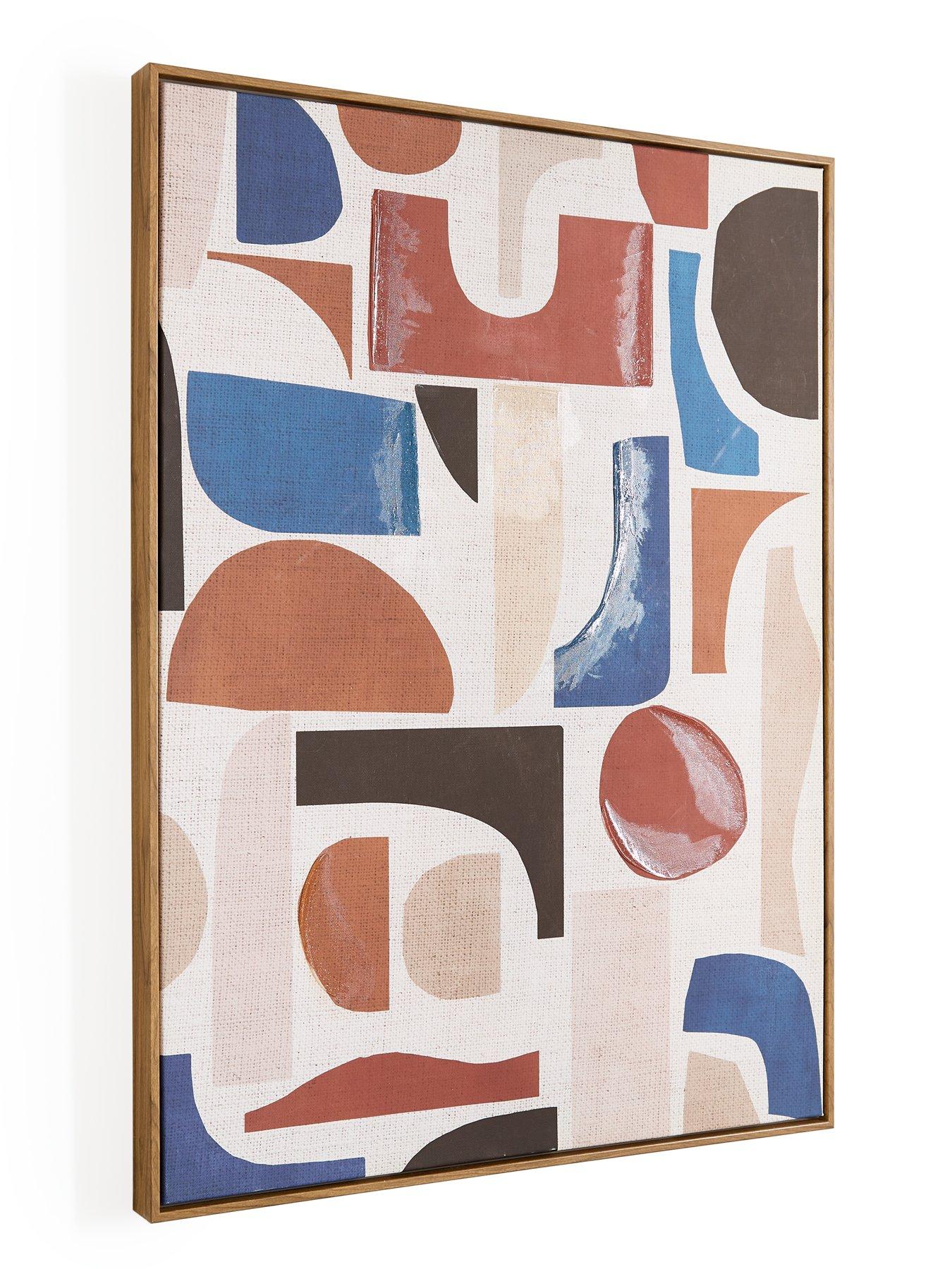 Image 3 of 6 of Very Home Capped Canvas Abstract Multi Shapes 60x80cm