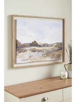 Product photograph of Very Home Countryside Watercolour Framed Canvas Print from very.co.uk